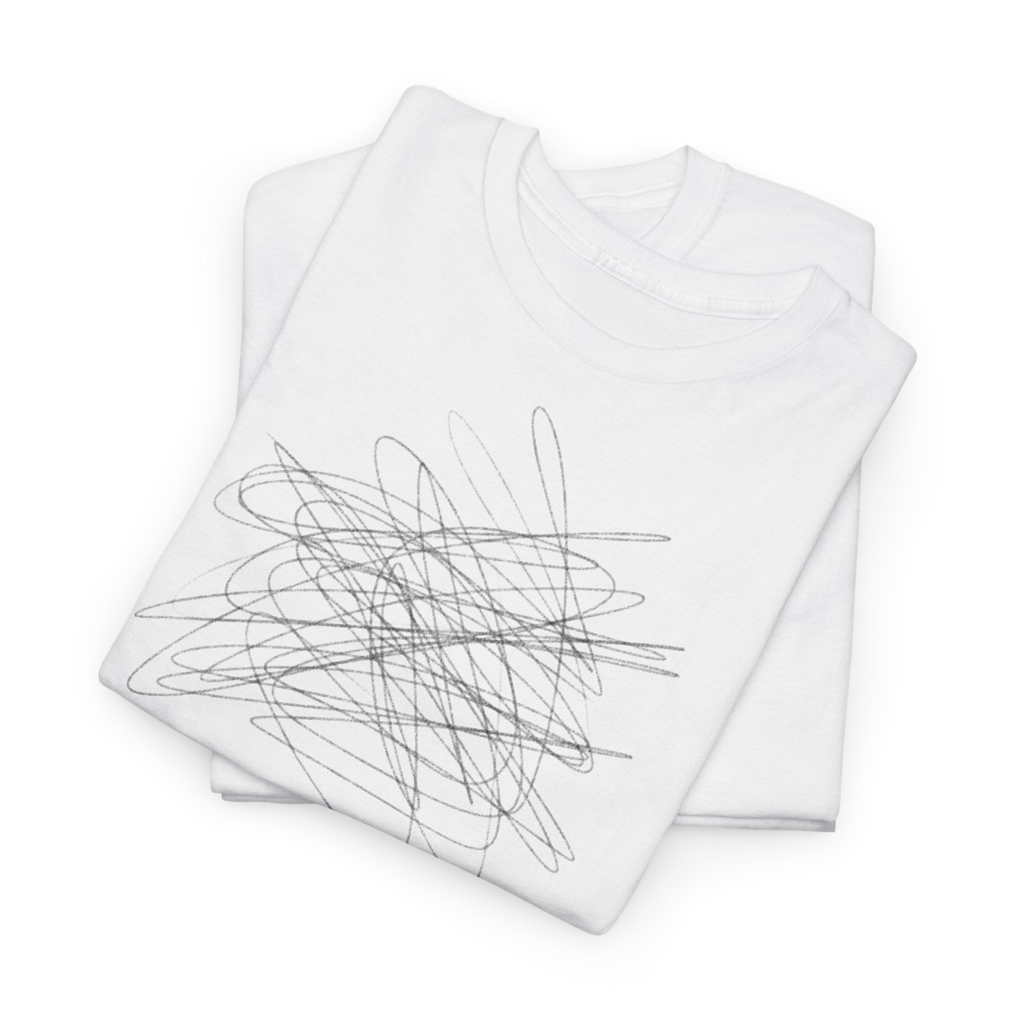 Abstract Scribble T‑Shirt - Heat Mess