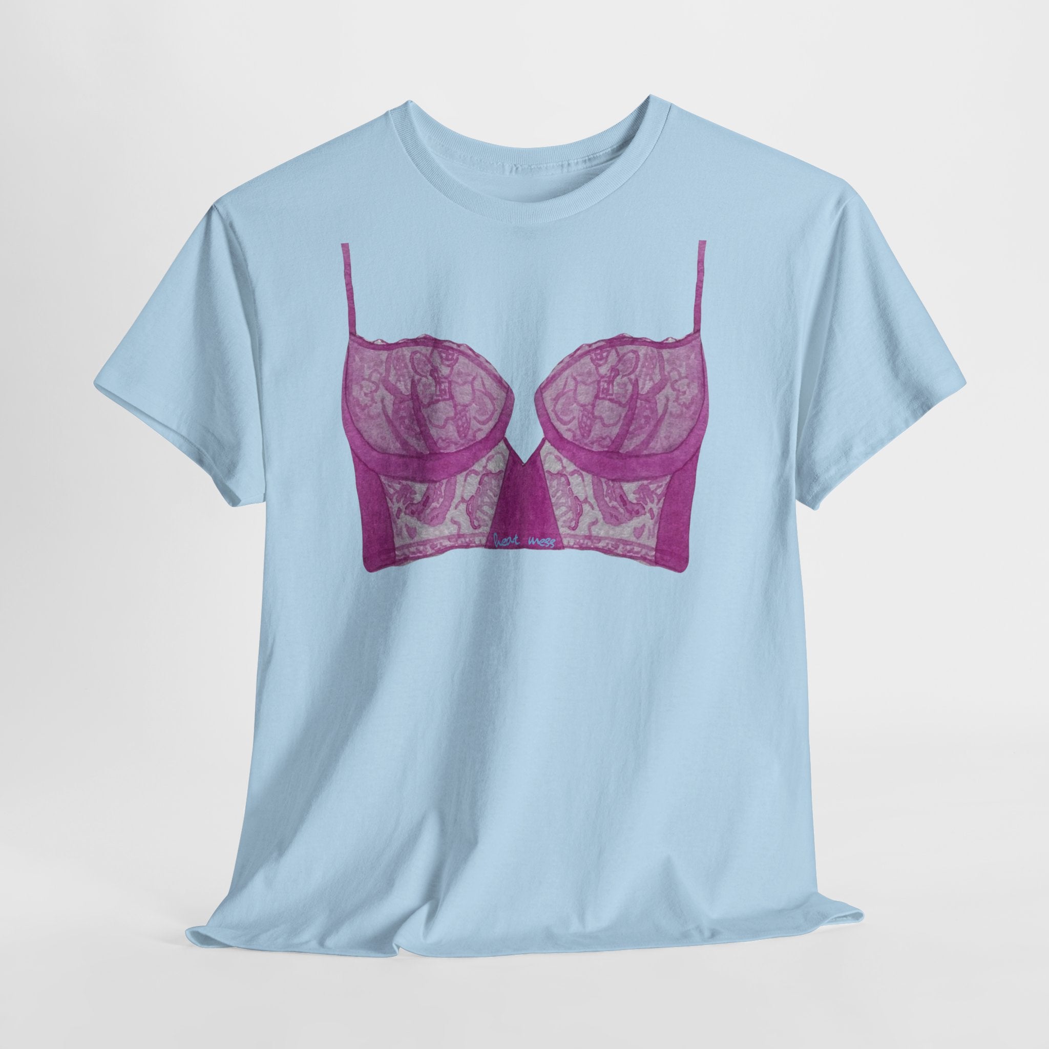 Lace Bralette T-Shirt - Heat Mess