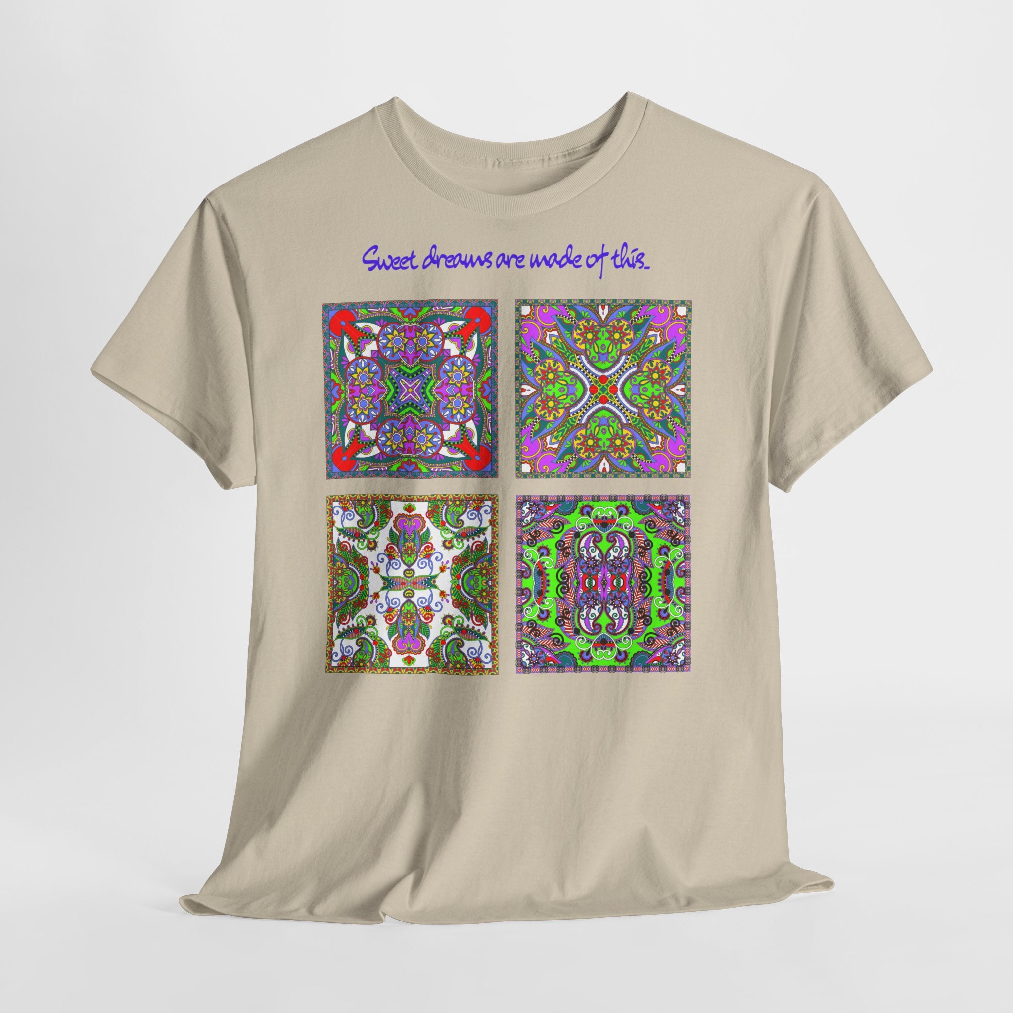 Patchwork "Sweet dreams are made of this" T-Shirt - Heat Mess