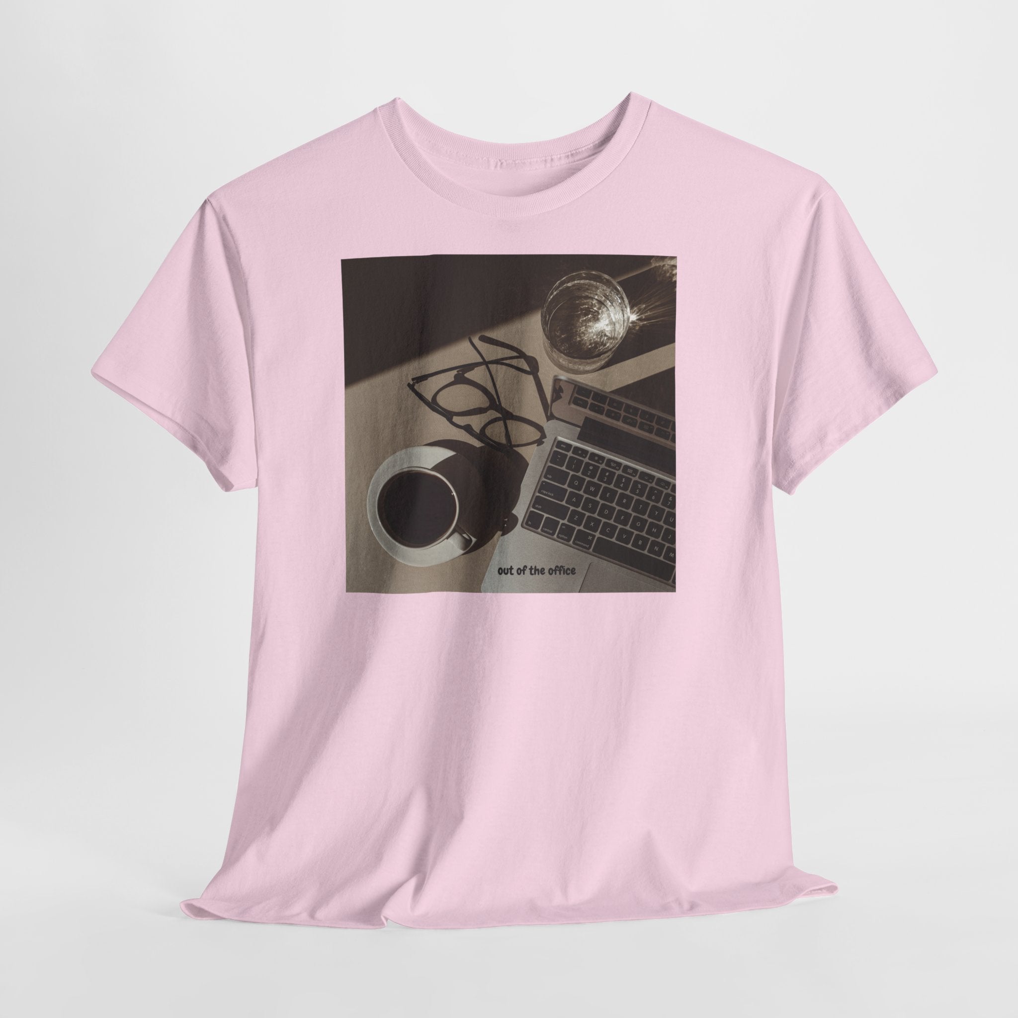 Coffee & Laptop T-Shirt - Heat Mess