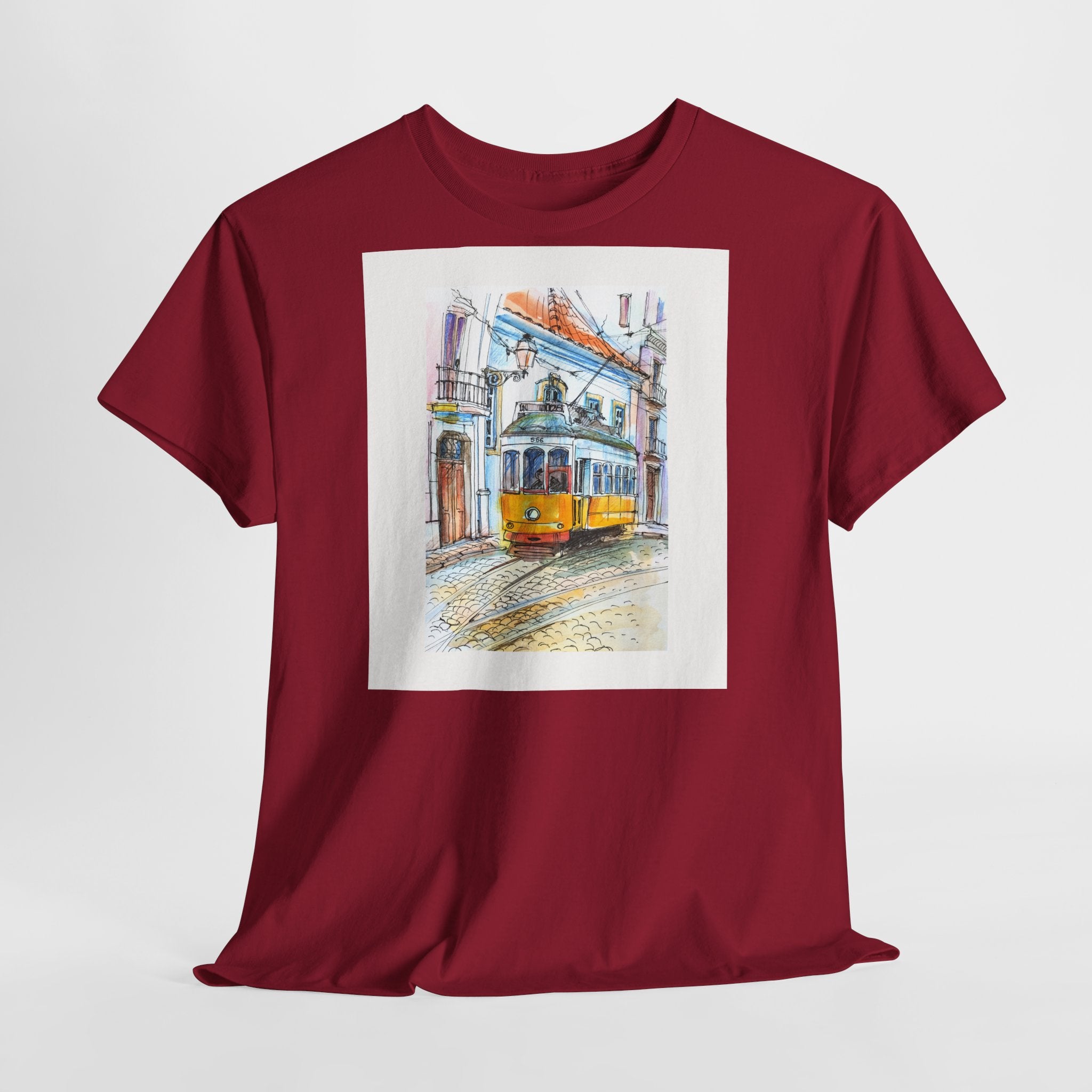 Lisbon Cable Car T-Shirt - Heat Mess