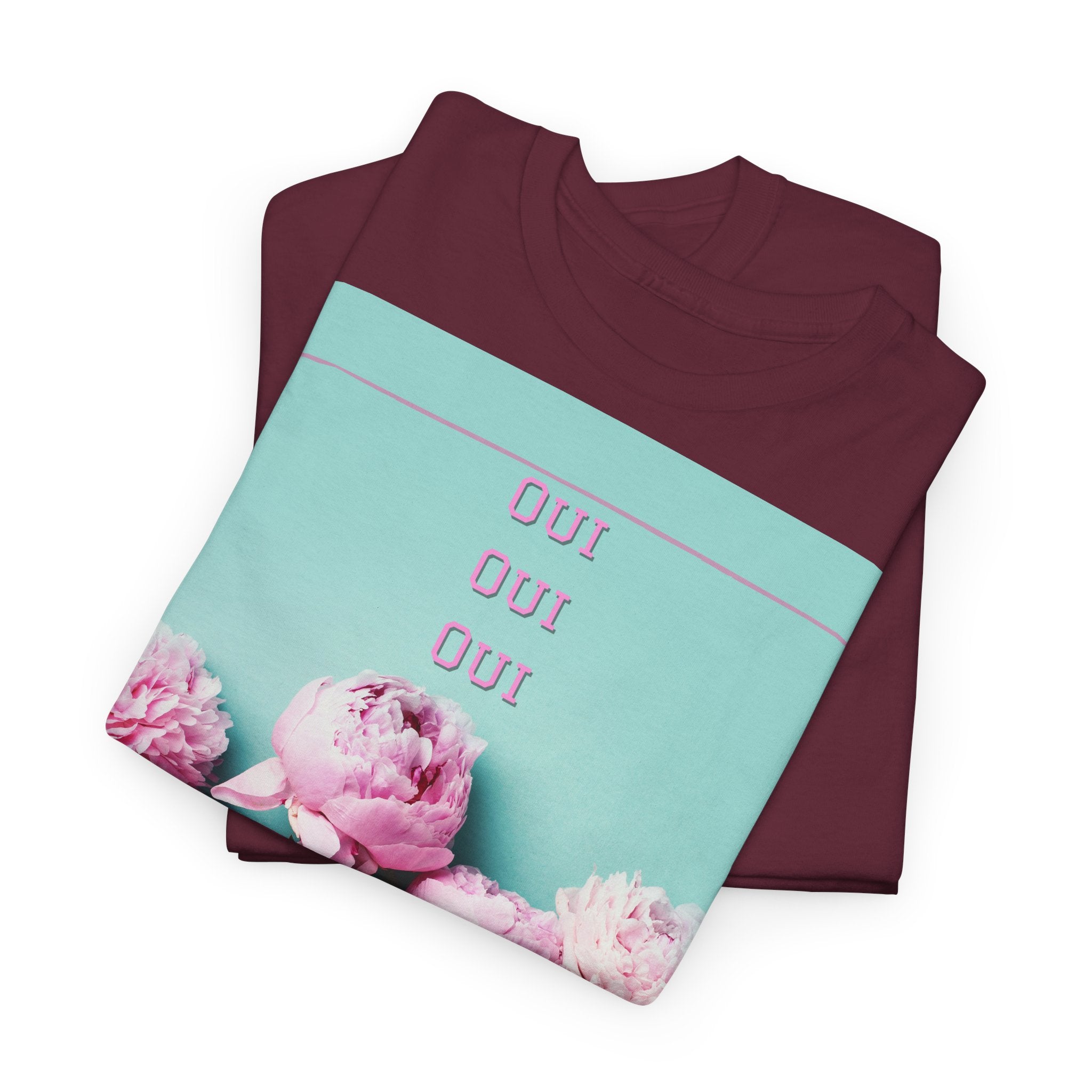 Floral 'Oui Oui' T-Shirt