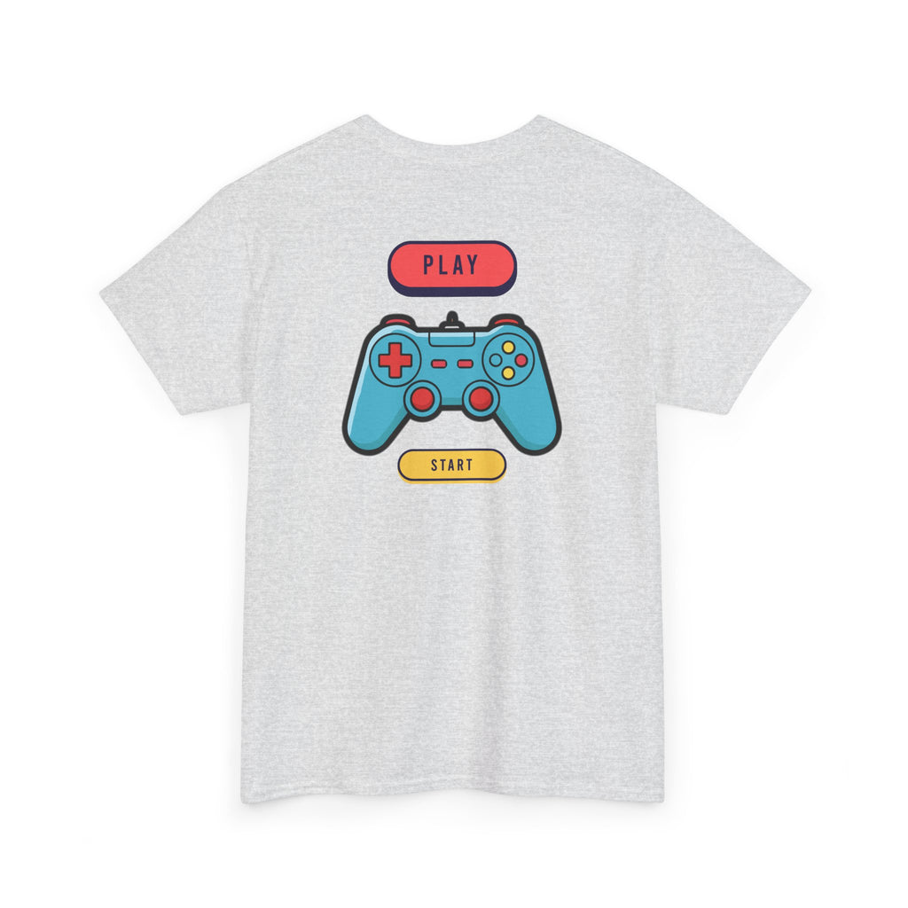 Gamer Controller Tee — Play Start Retro Video Game Graphic T-Shirt - Heat Mess