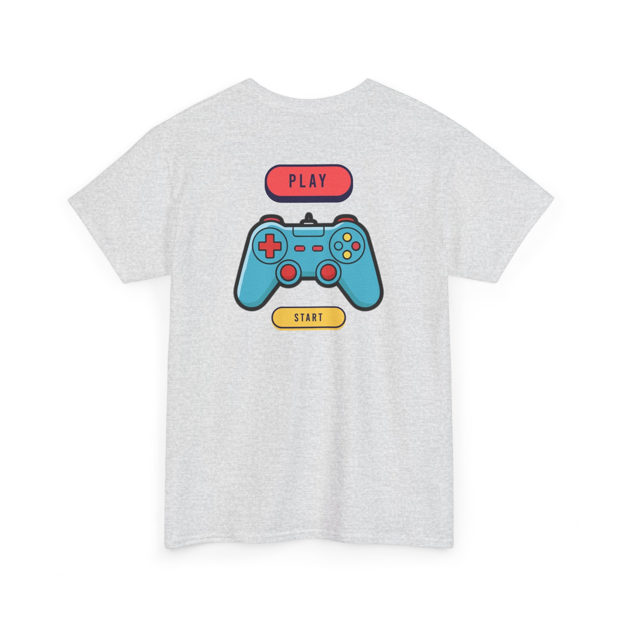 Gamer Controller Tee — Play Start Retro Video Game Graphic T-Shirt - Heat Mess