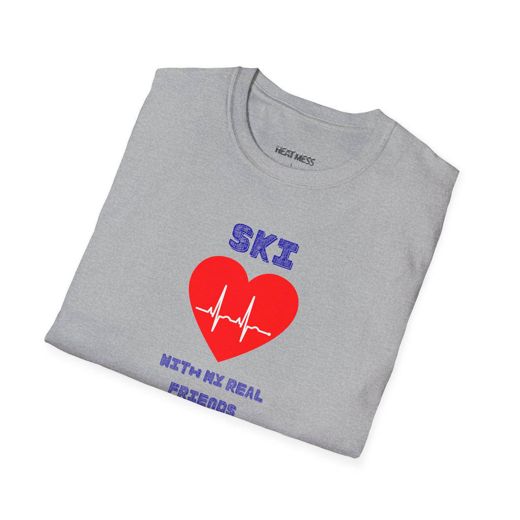Ski Heartbeat T-Shirt - Heat Mess