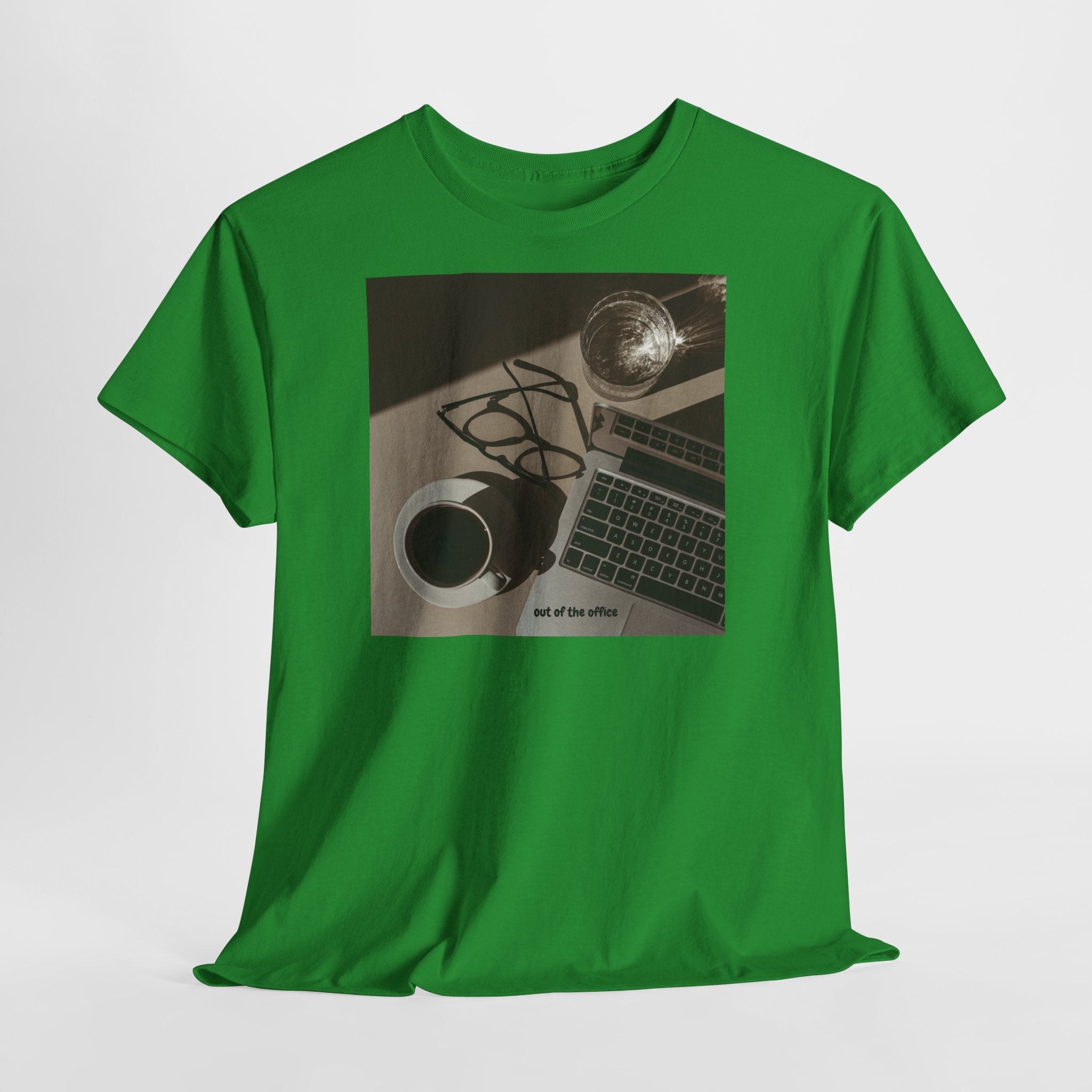 Coffee & Laptop T-Shirt - Heat Mess