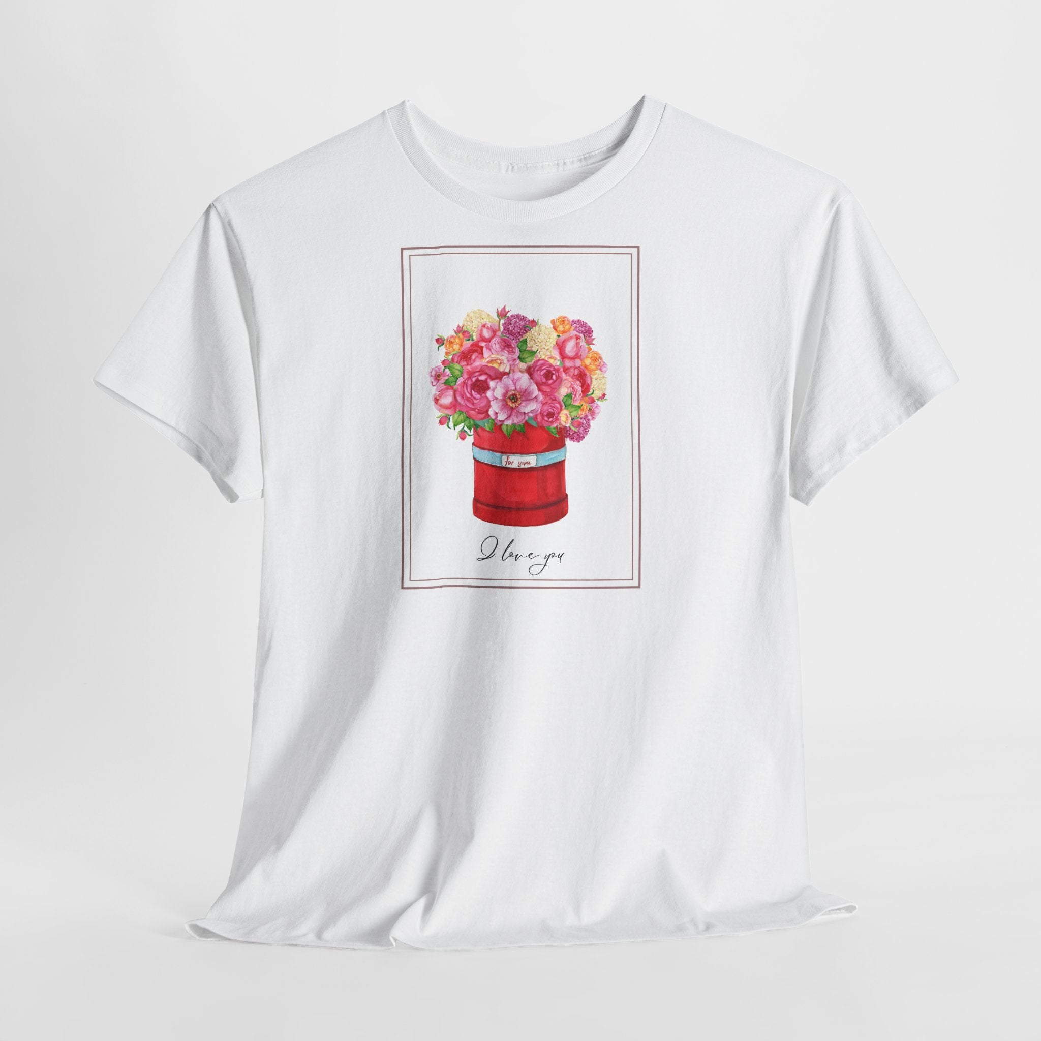 Love Floral I Love You T-Shirt - Heat Mess