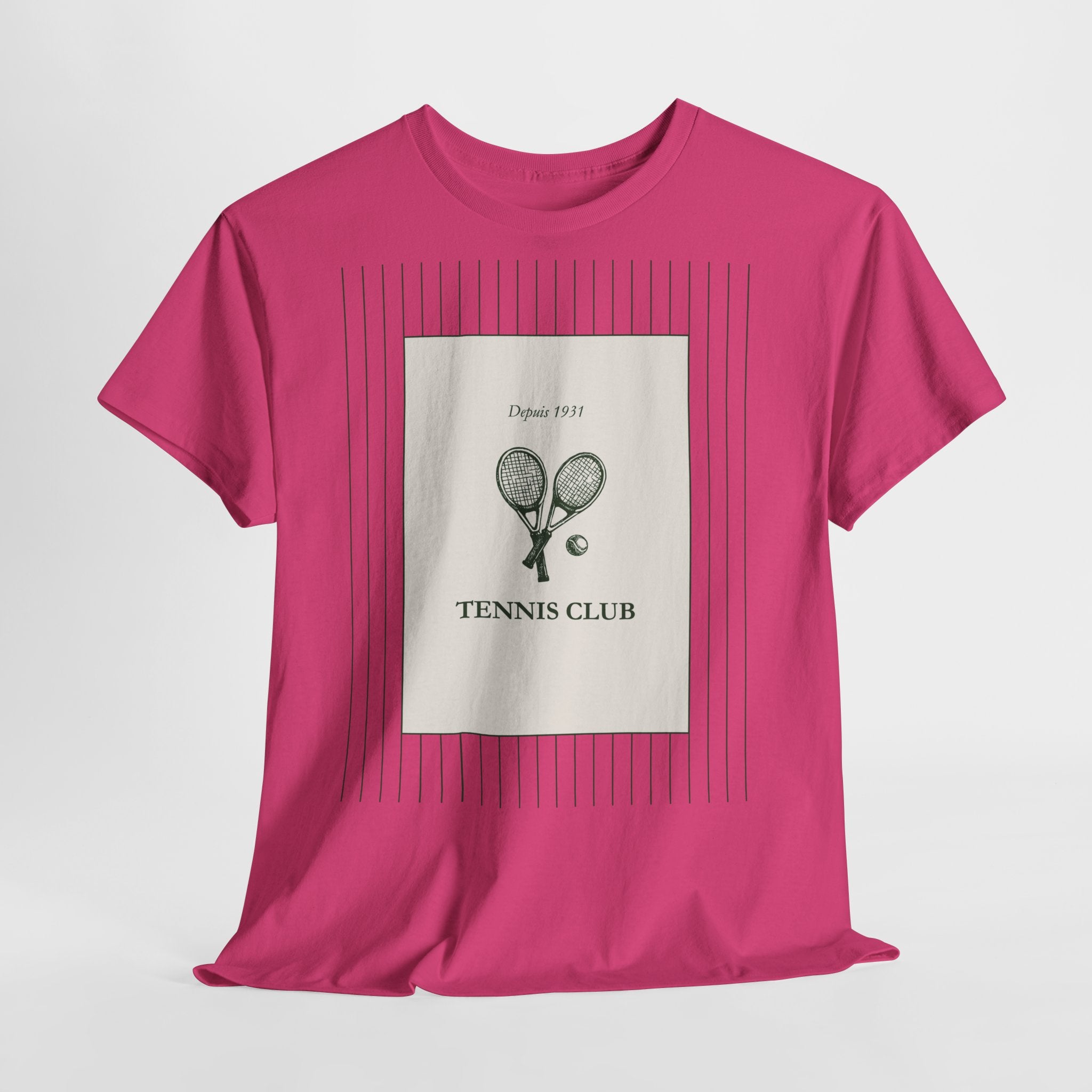 Tennis Club Racket T-Shirt - Heat Mess