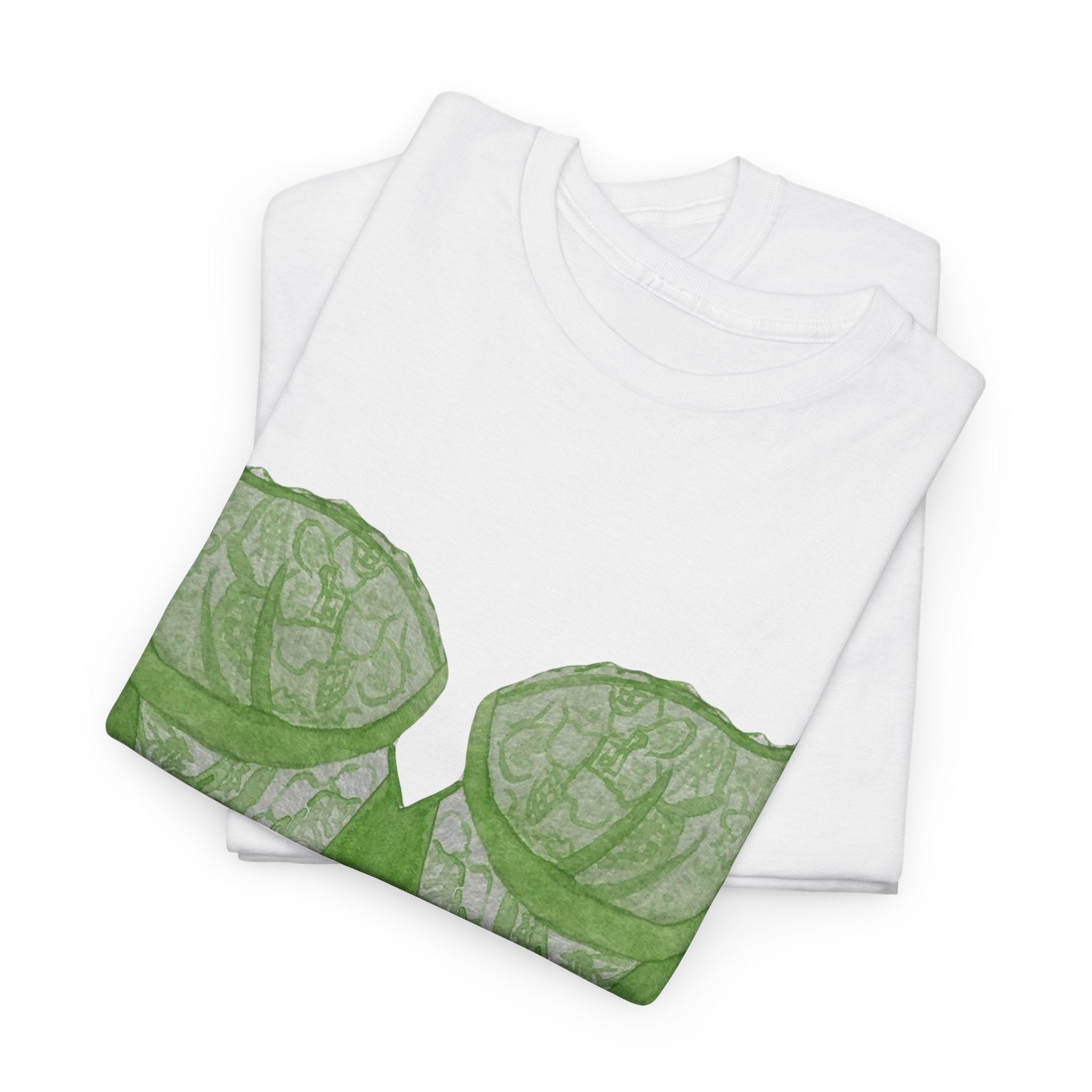 Green Lace Bralette T-Shirt - Heat Mess