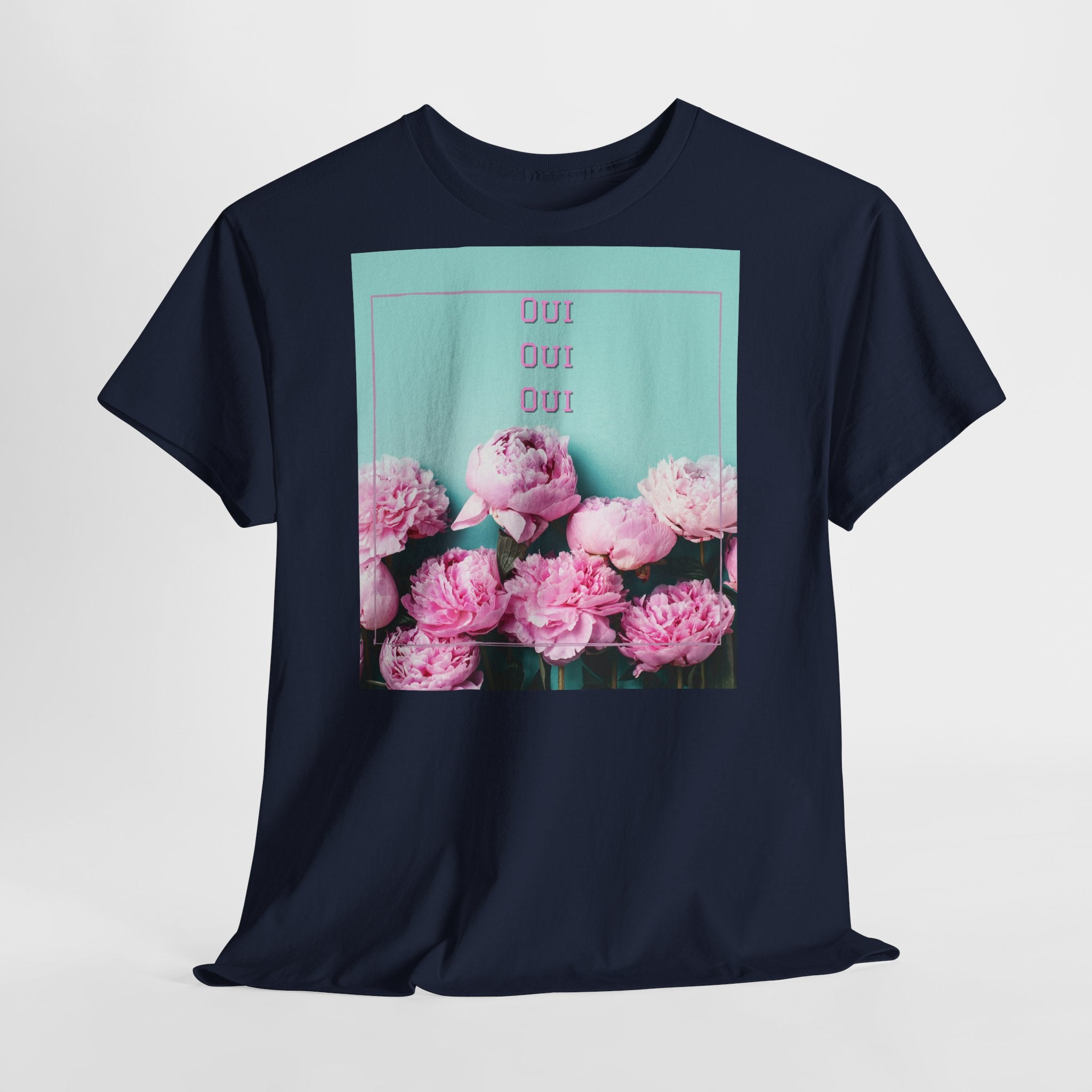 Floral 'Oui Oui' T-Shirt