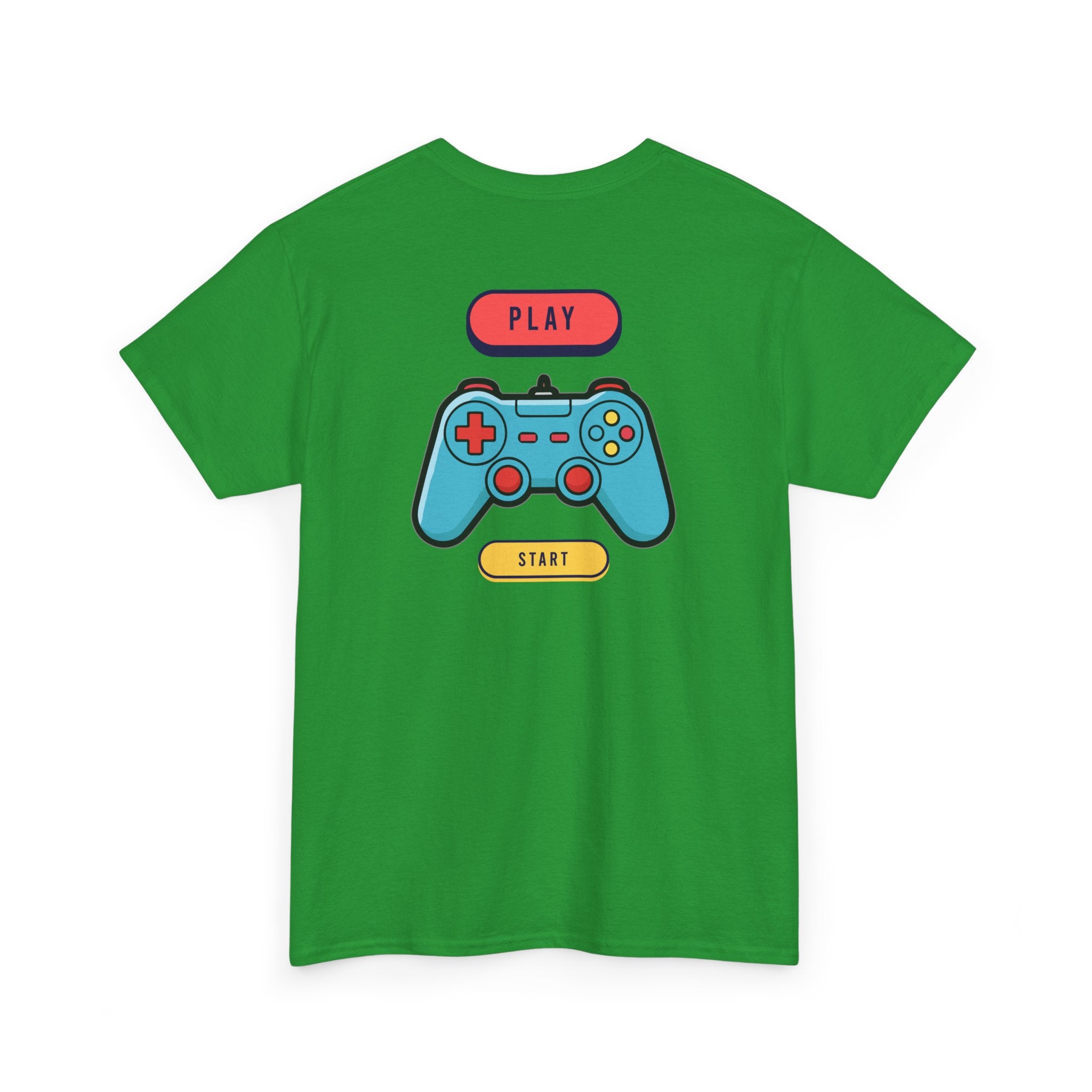 Gamer Controller Tee — Play Start Retro Video Game Graphic T-Shirt - Heat Mess