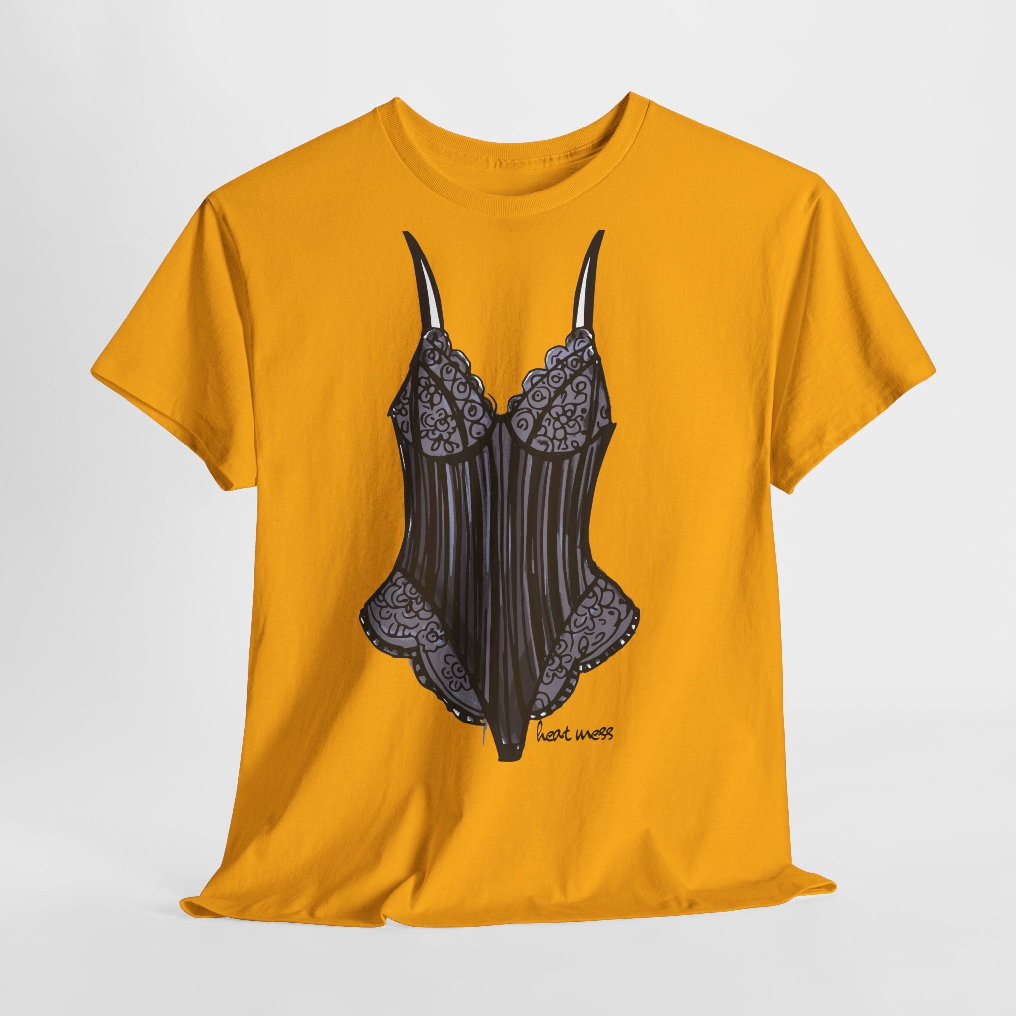 Lace Bodysuit Lingerie T-Shirt - Heat Mess