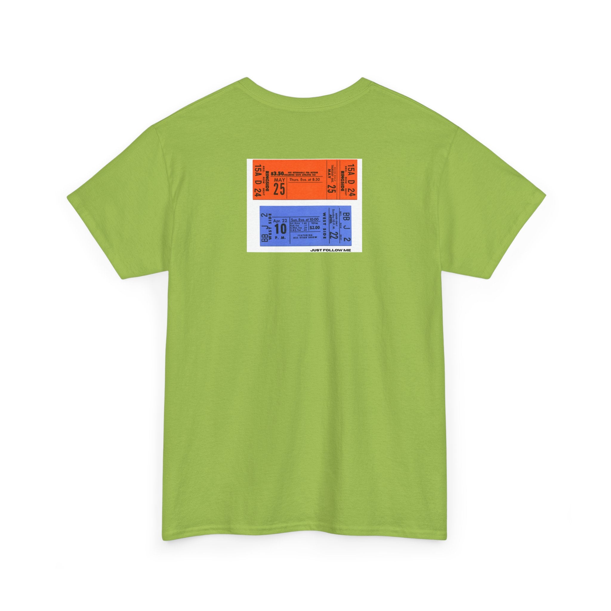 Concert Ticket Backprint T-Shirt - Heat Mess