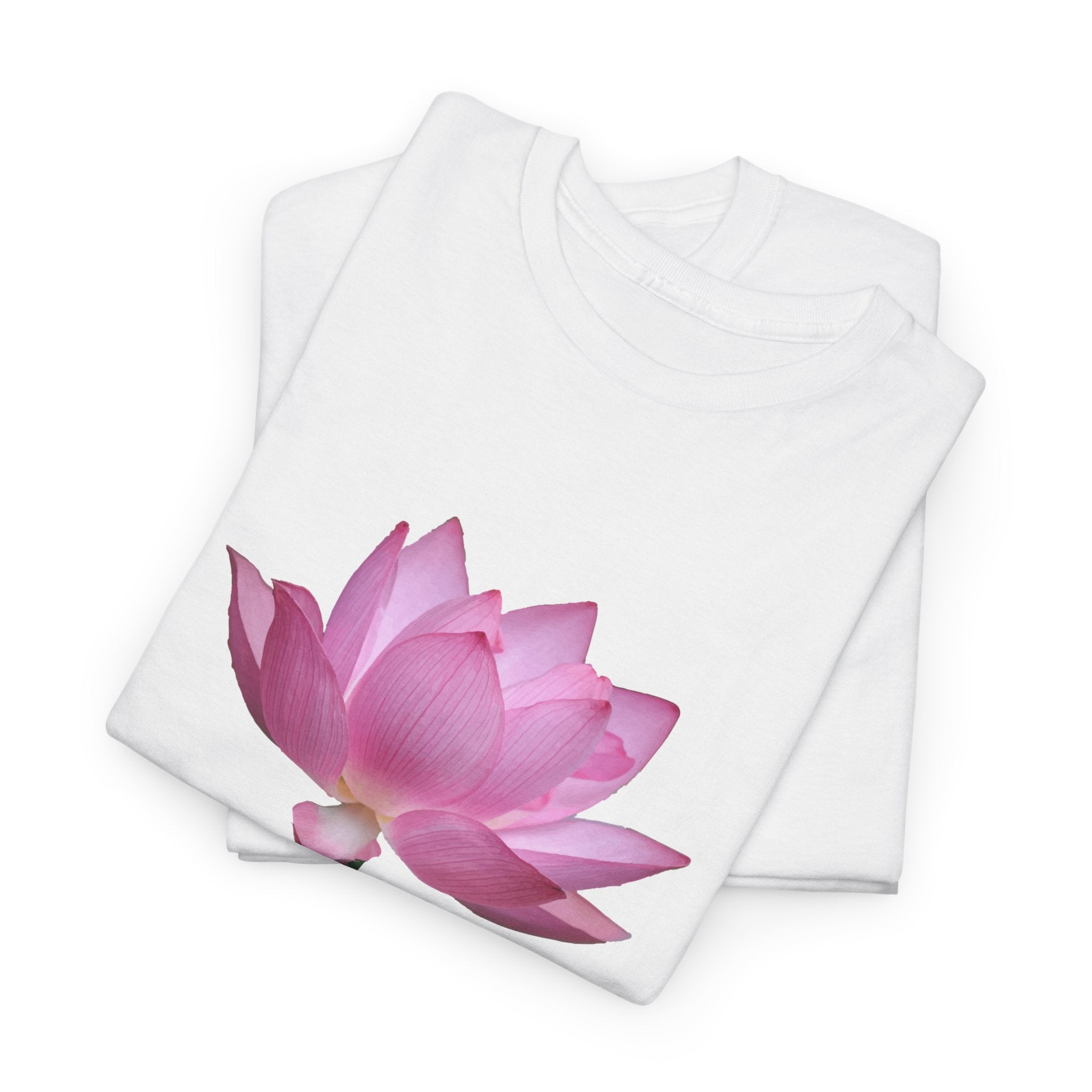 Pink Lotus Floral T-Shirt - Heat Mess