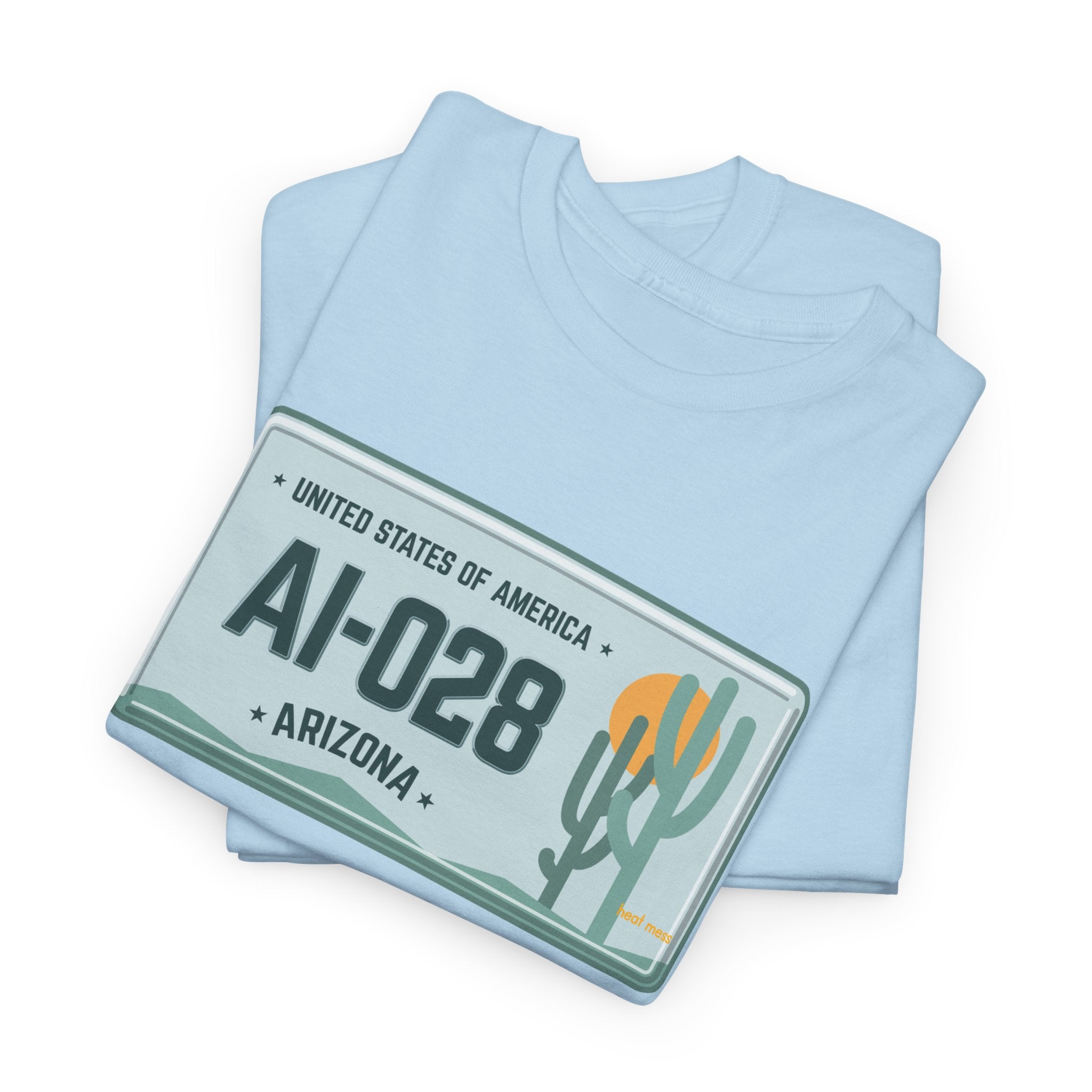 Arizona License Plate T‑Shirt - Heat Mess