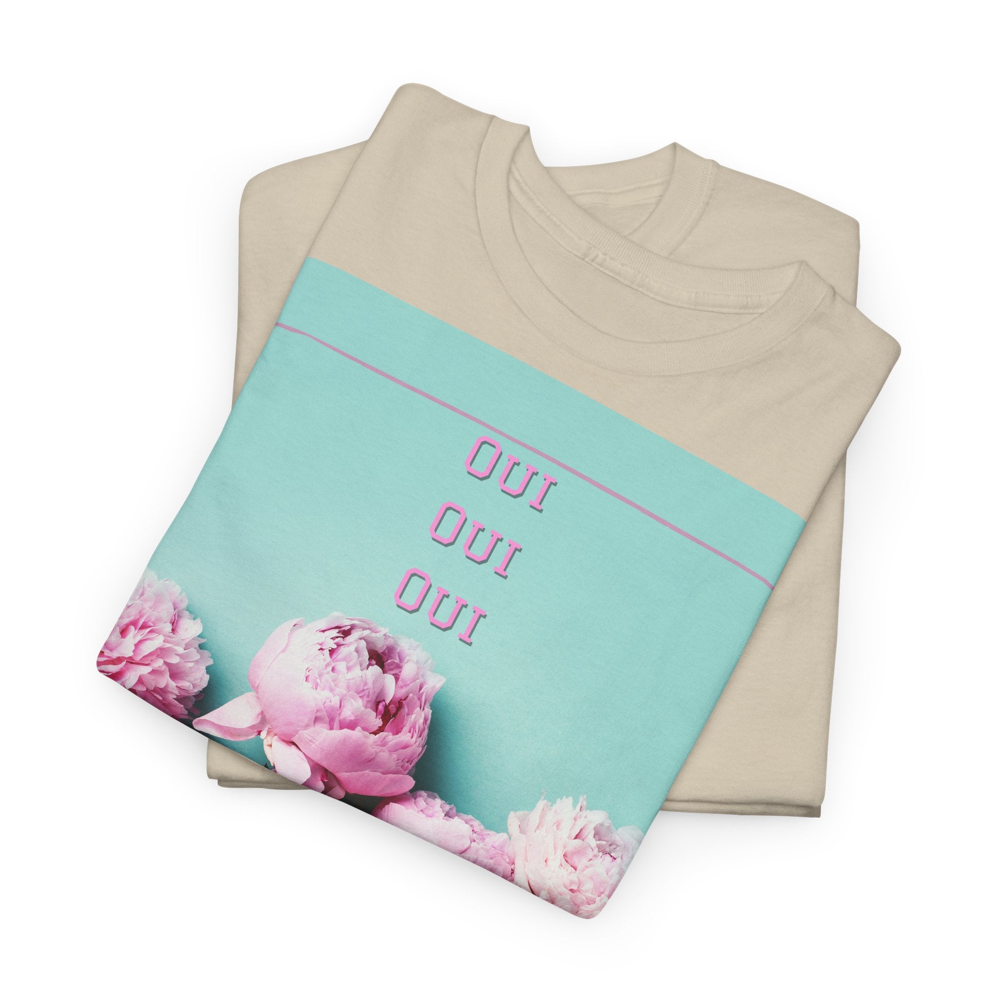 Floral 'Oui Oui' T-Shirt