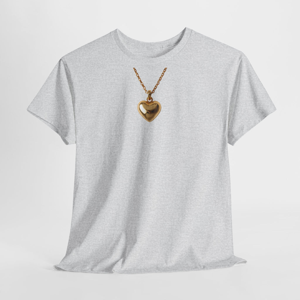 Gold Pendant Necklace T-Shirt - Heat Mess