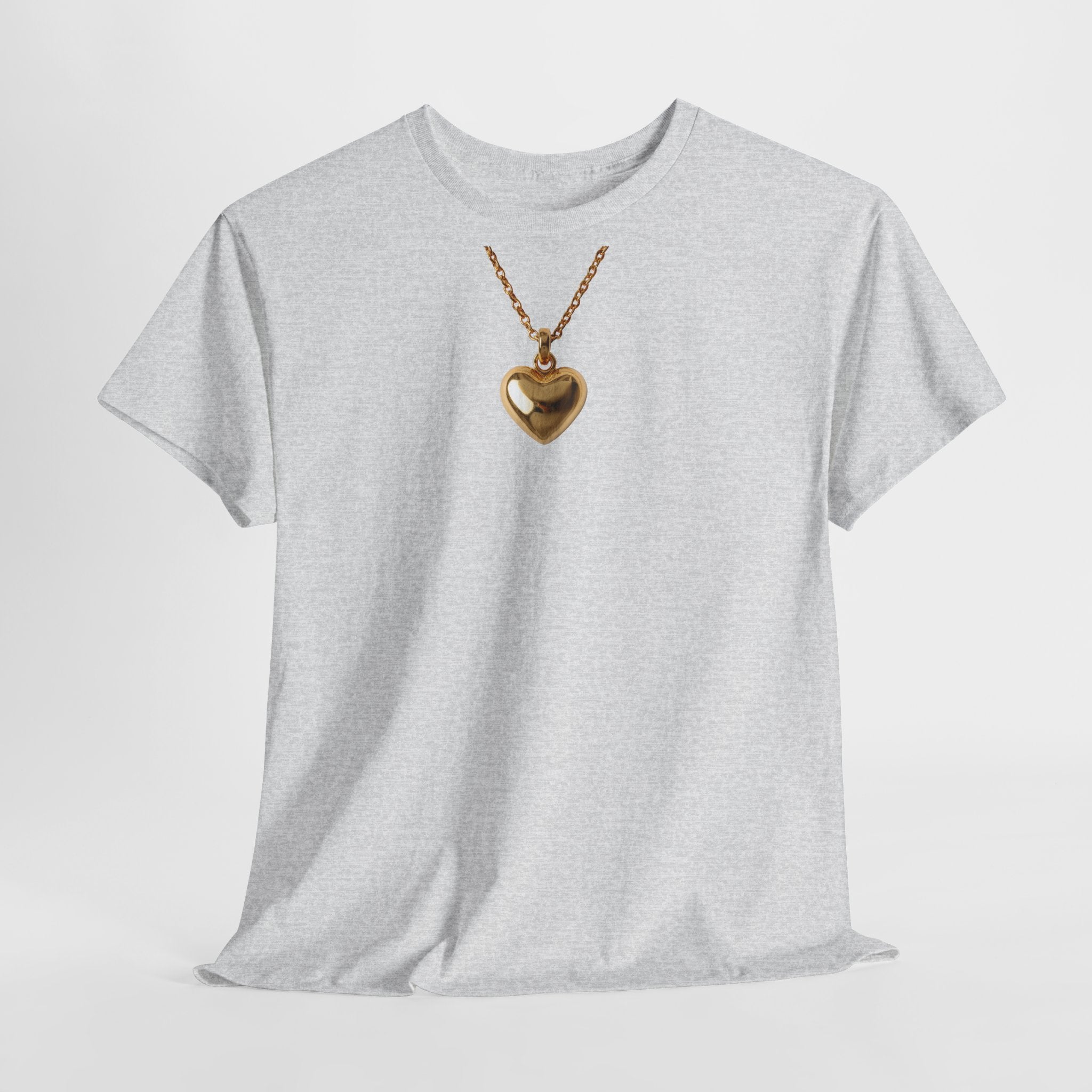 Gold Pendant Necklace T-Shirt - Heat Mess