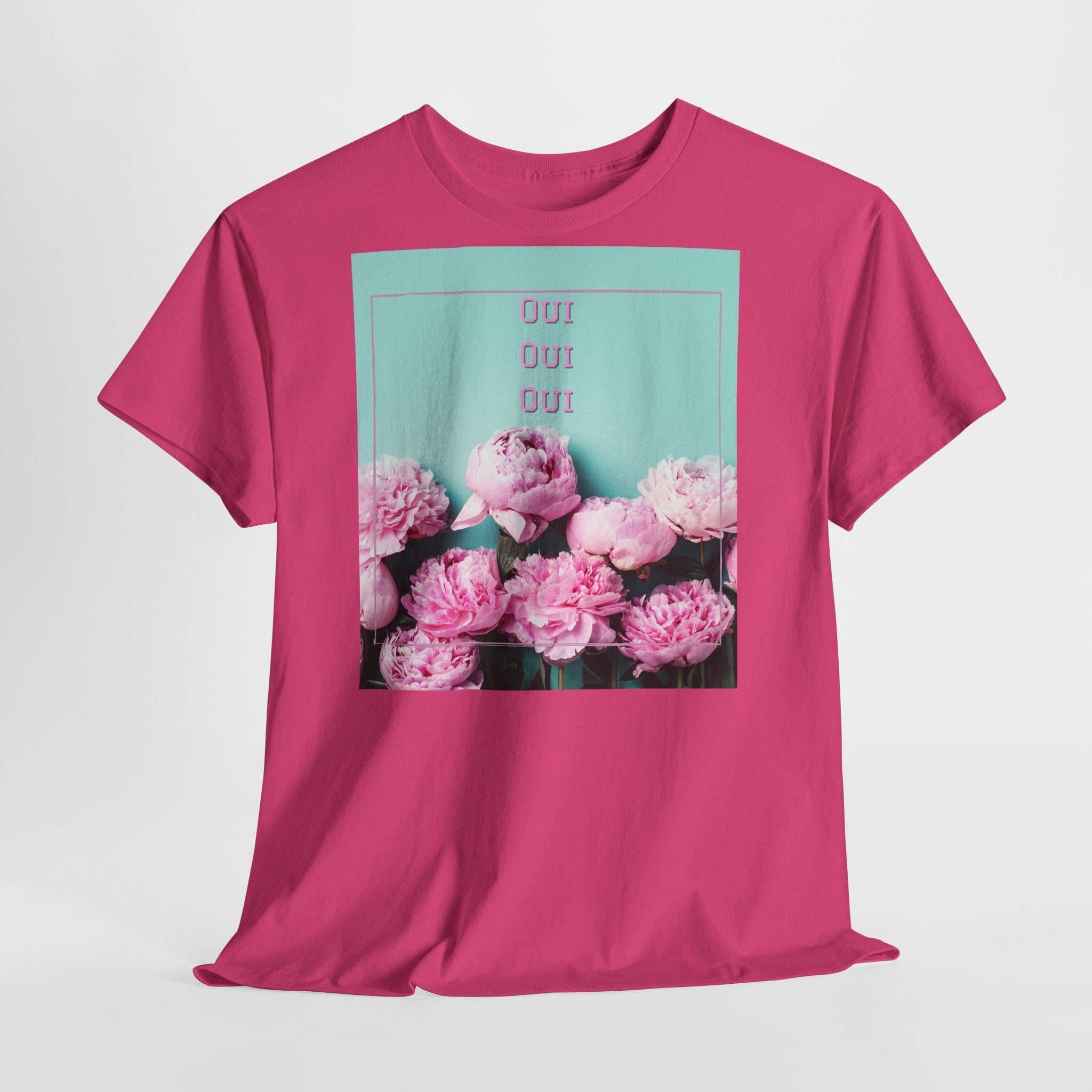Floral 'Oui Oui' T-Shirt