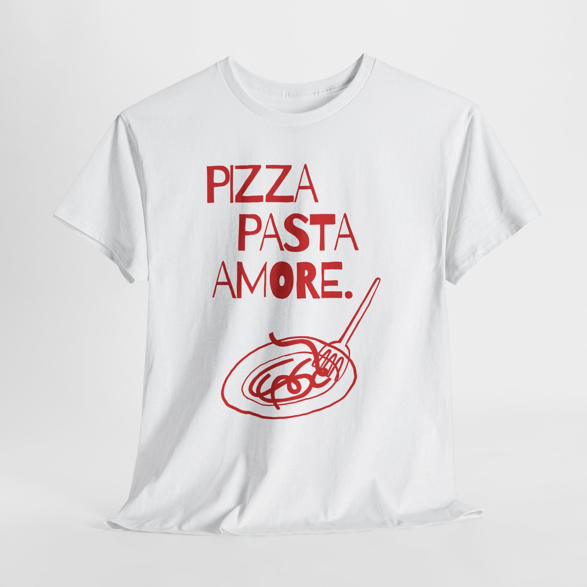 Pizza Pasta Amore T-Shirt - Heat Mess