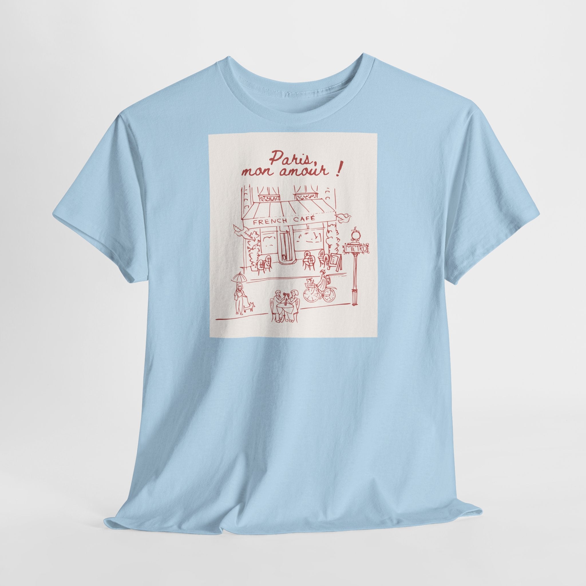 Paris Mon Amour Café T-Shirt - Heat Mess