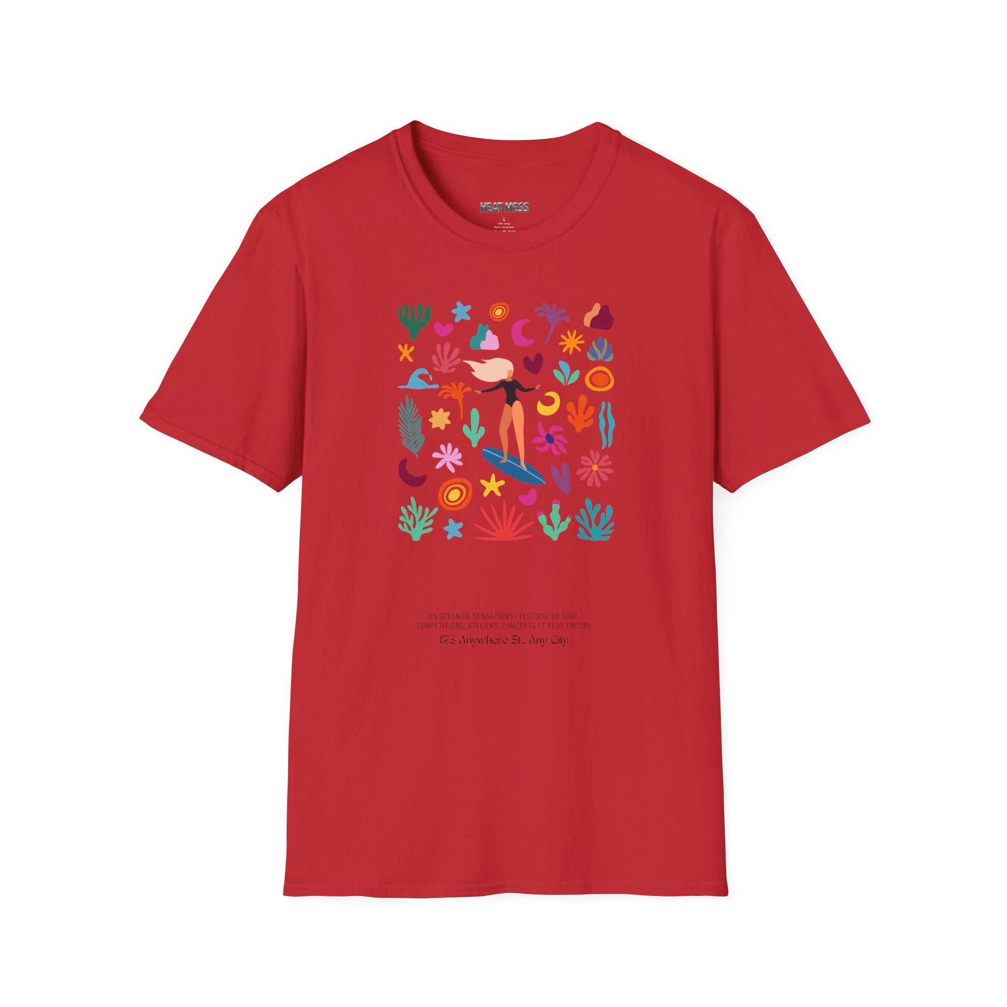Tropical Surf Graphic Tee - Heat Mess