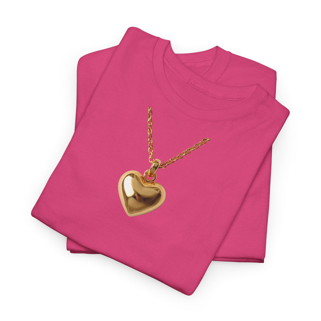 Gold Pendant Necklace T-Shirt - Heat Mess