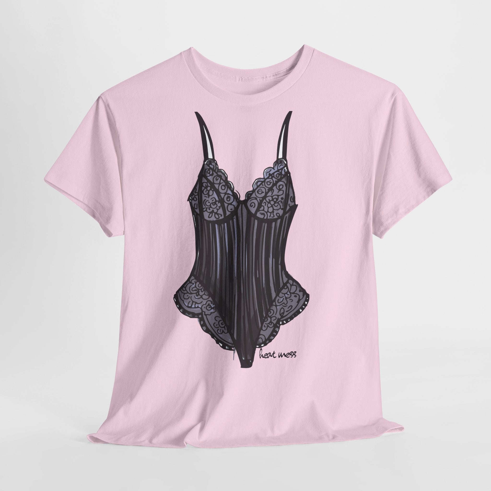 Lace Bodysuit Lingerie T-Shirt - Heat Mess