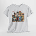 Italian Coastal Buildings T-Shirt - Heat Mess