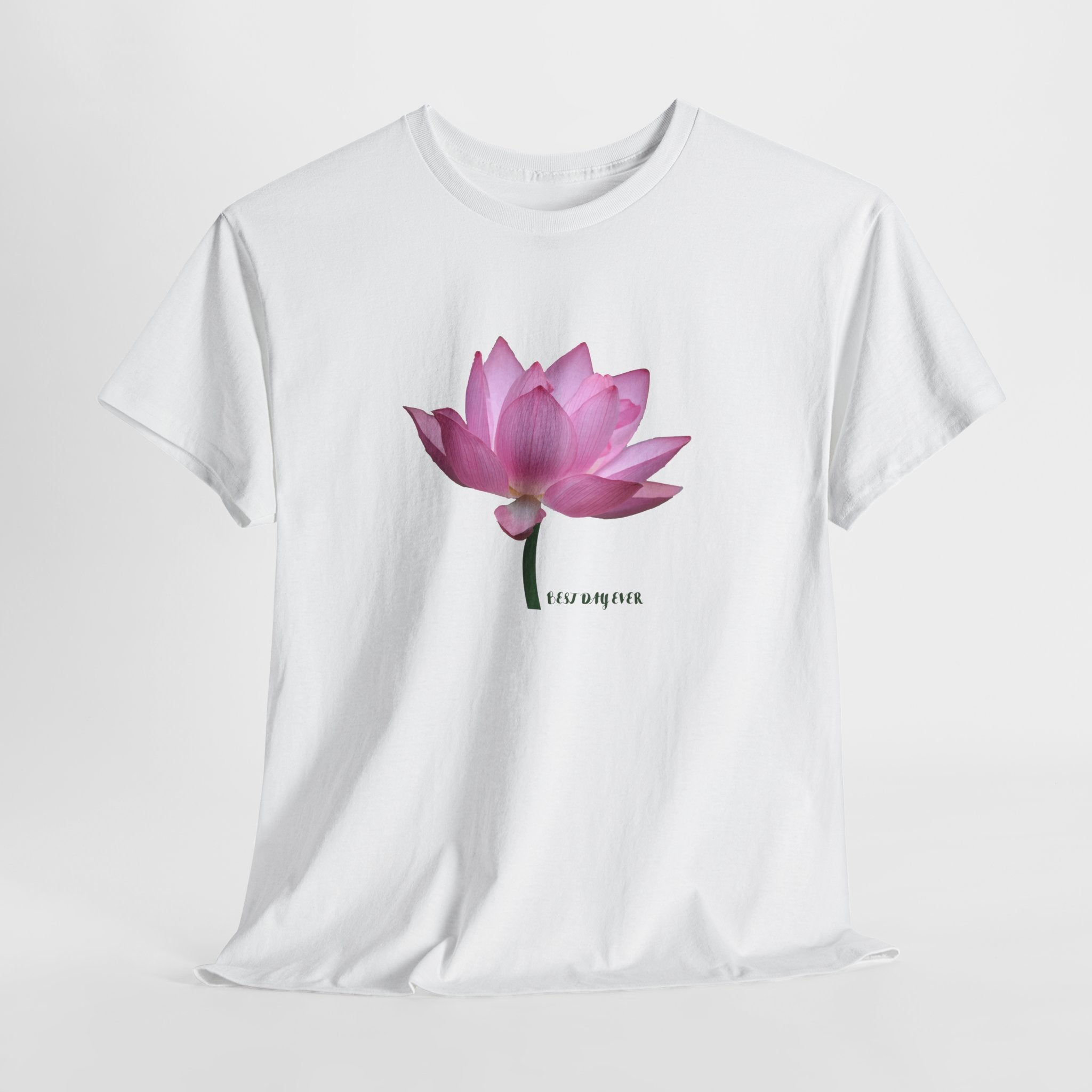 Pink Lotus Floral T-Shirt - Heat Mess