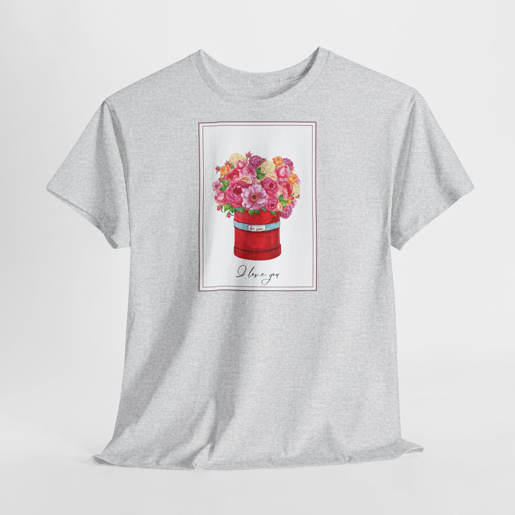Love Floral I Love You T-Shirt - Heat Mess