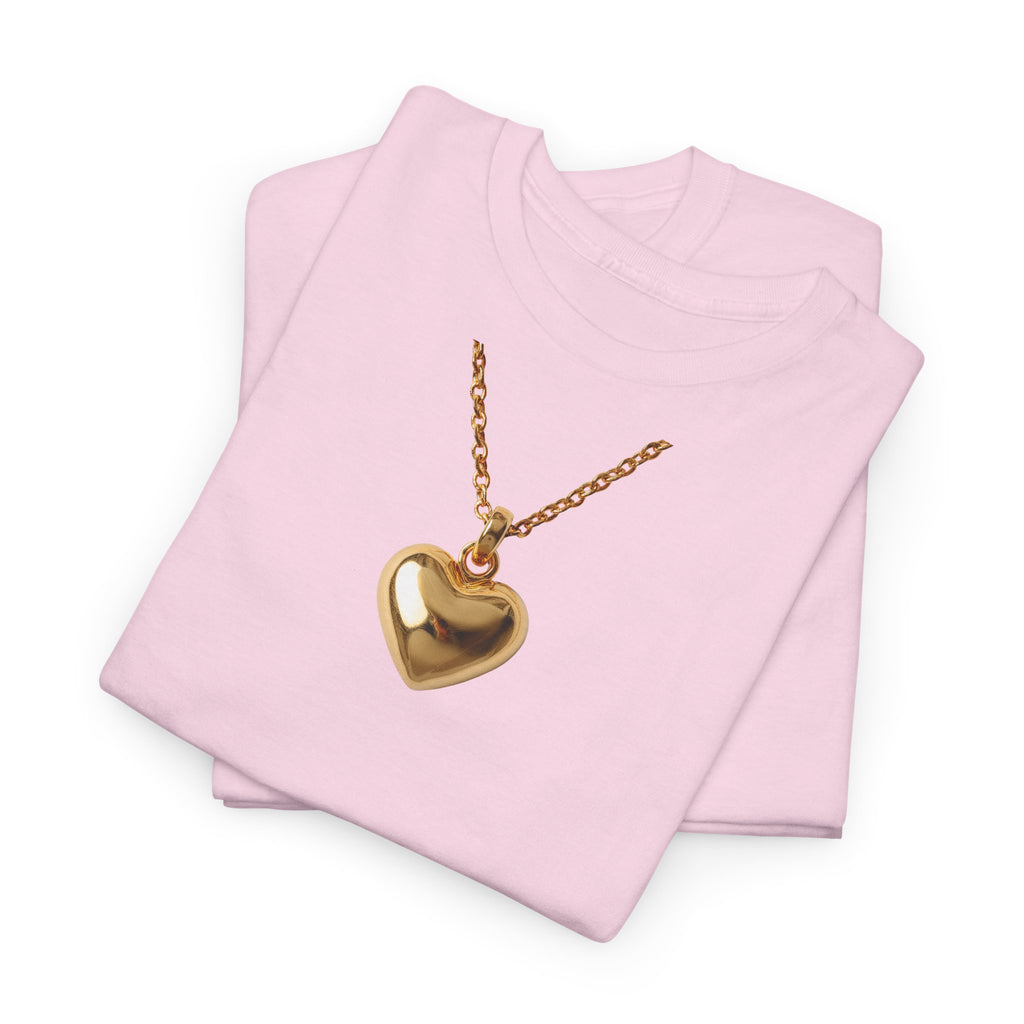 Gold Pendant Necklace T-Shirt - Heat Mess