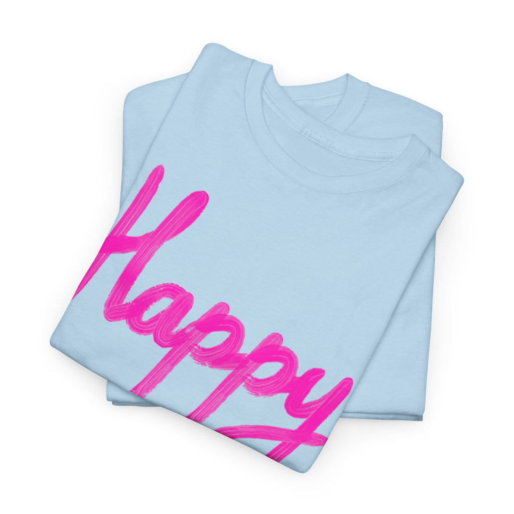Happy Script T‑Shirt - Heat Mess