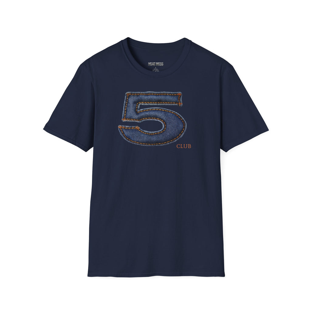 Number 5 Denim Chacha T-Shirt - Heat Mess