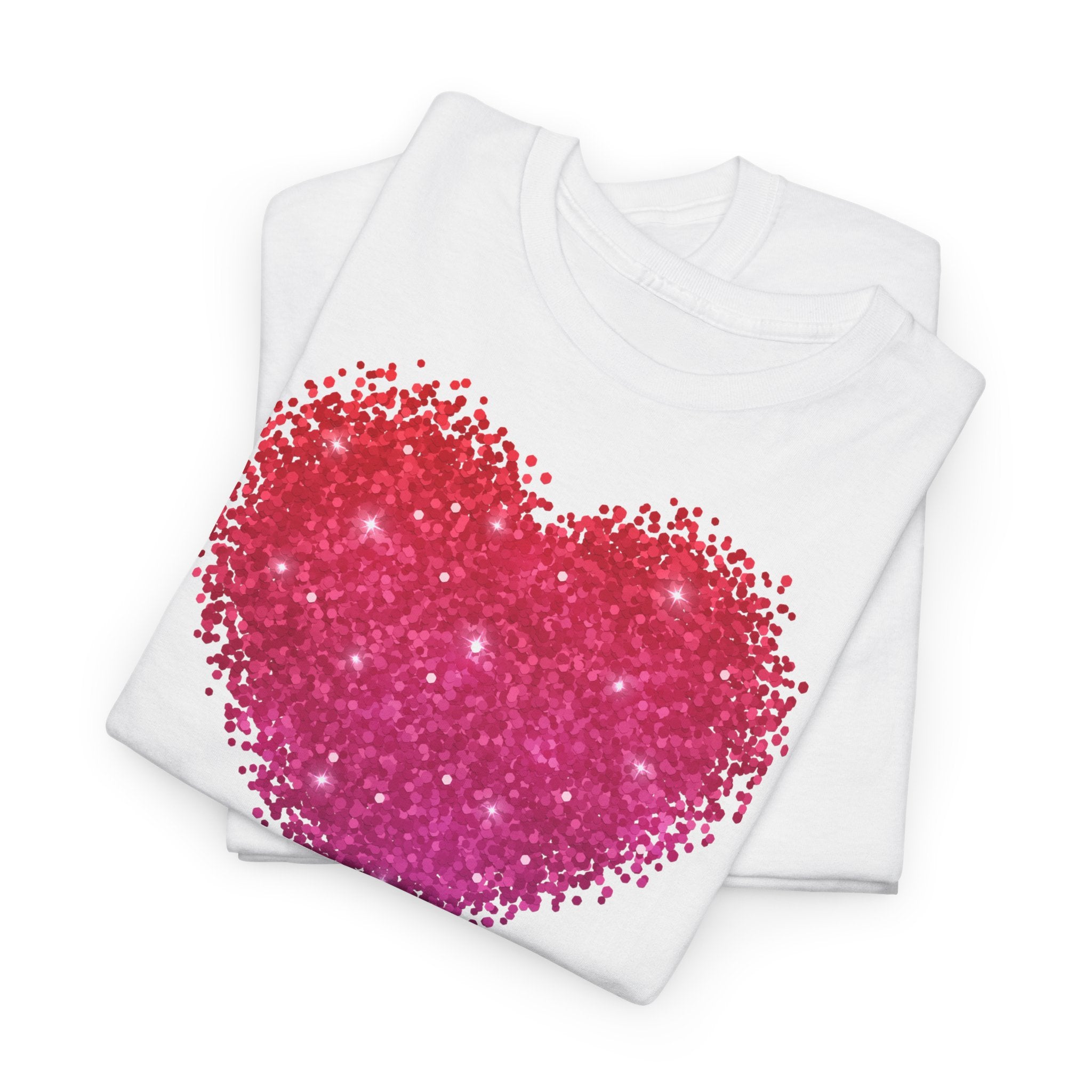 Love Sparkling Heart T‑Shirt - Heat Mess