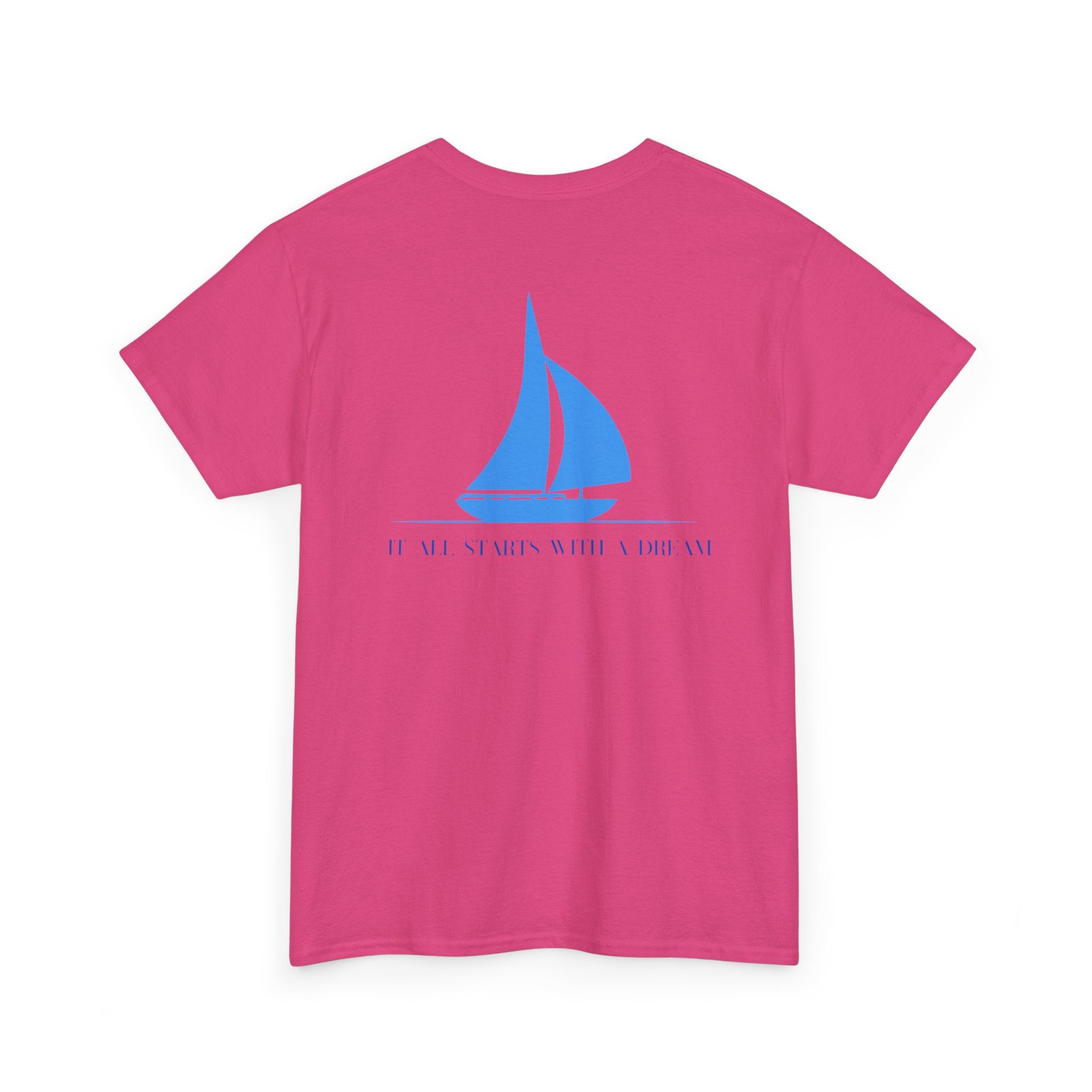 Sailboat 'It Was Always Quieter Out Here' T-Shirt - Heat Mess