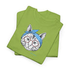 Cat with Bandana T‑Shirt - Heat Mess