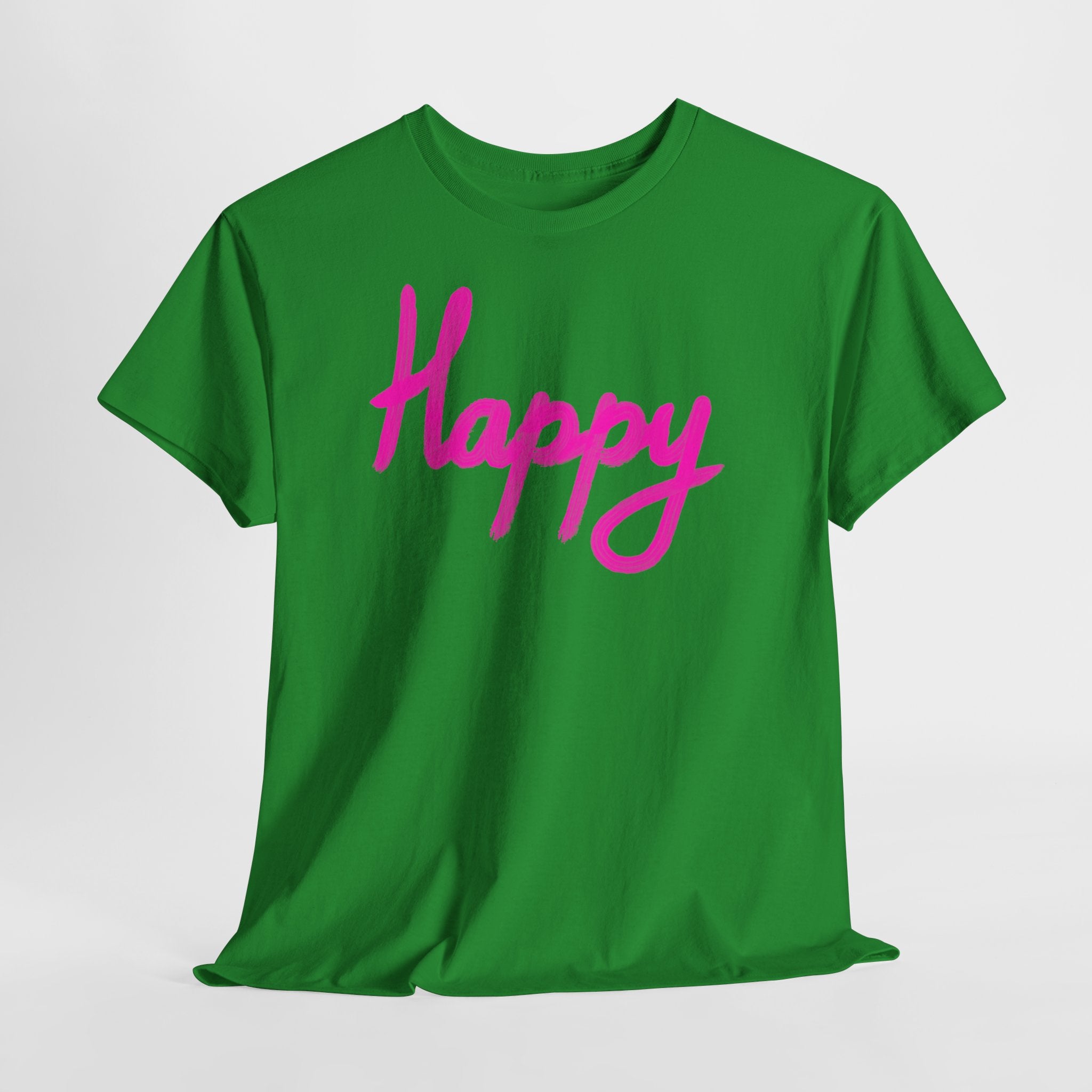 Happy Script T‑Shirt - Heat Mess