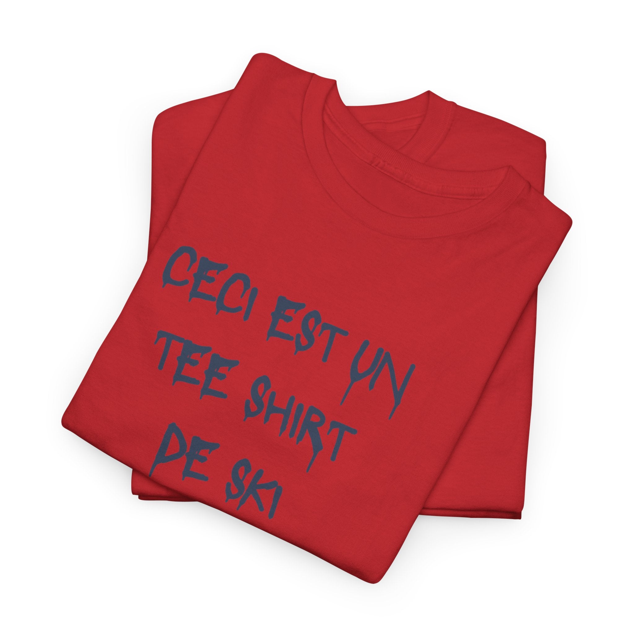 “Ceci est un Tee Shirt de Ski” T-Shirt - Heat Mess