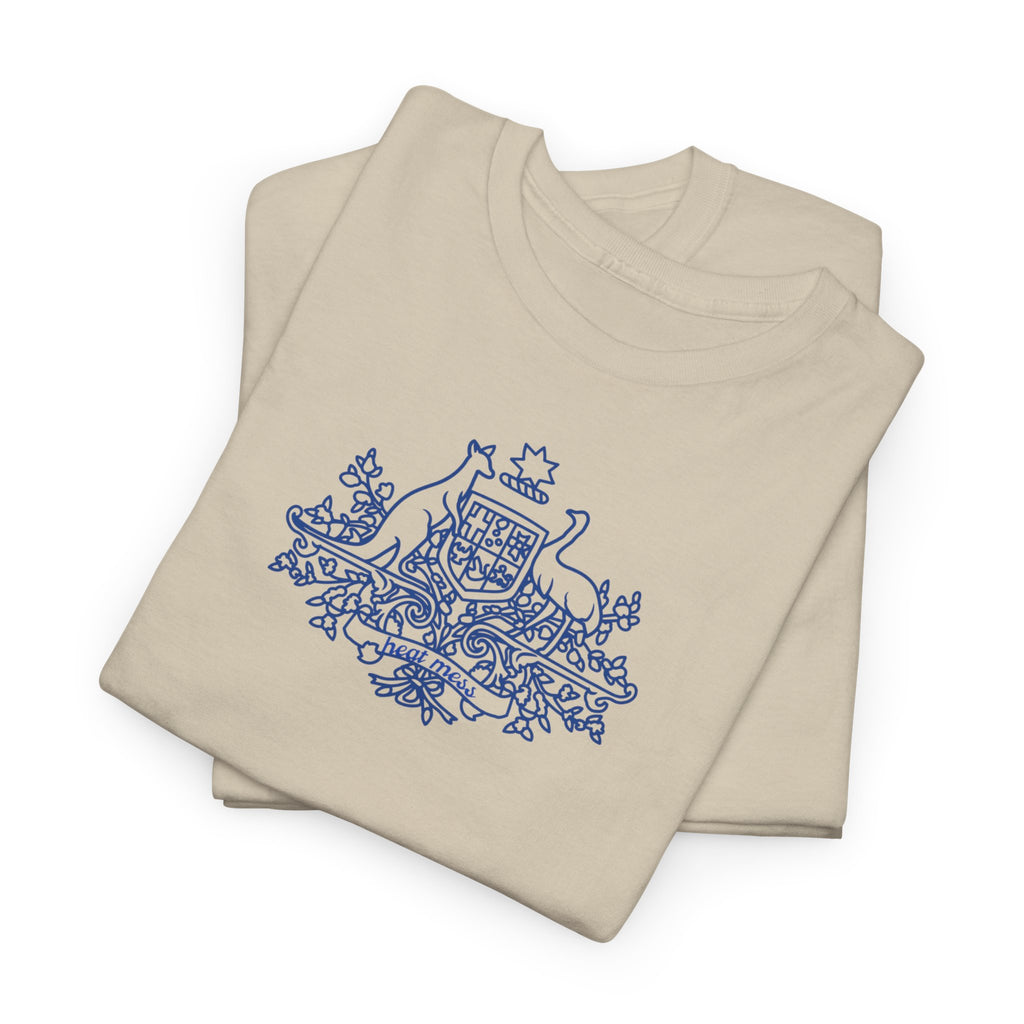Scenic Cottage Blue Toile T-Shirt - Heat Mess