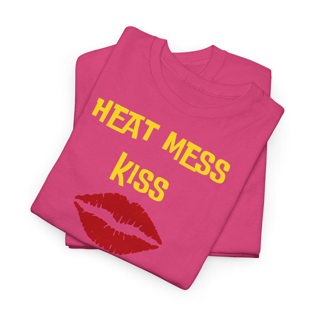 "Heat Mess Kiss" Graphic T-Shirt - Heat Mess