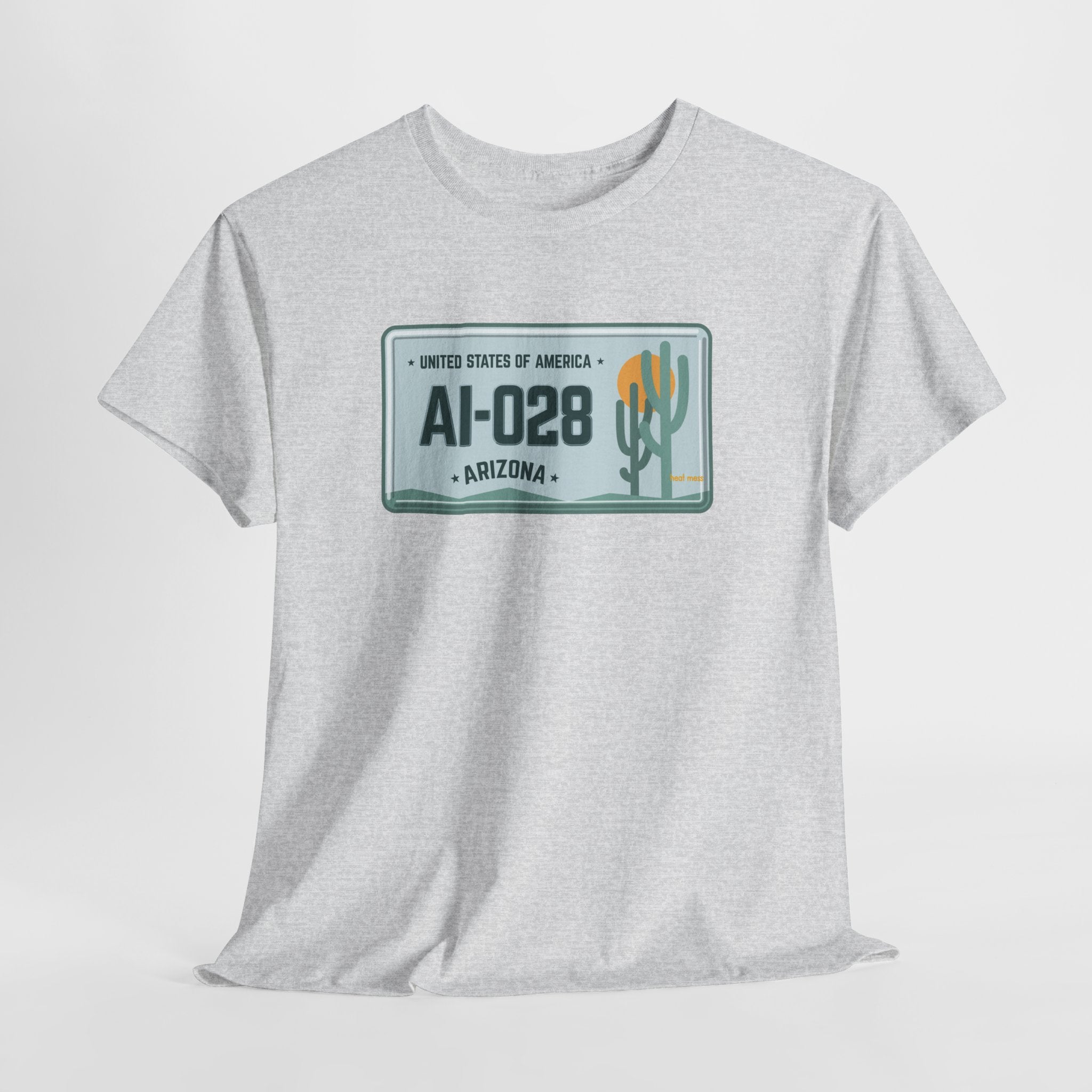 Arizona License Plate T‑Shirt - Heat Mess