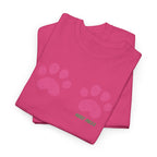 Cute Pink Cat Paw T-Shirt - Heat Mess