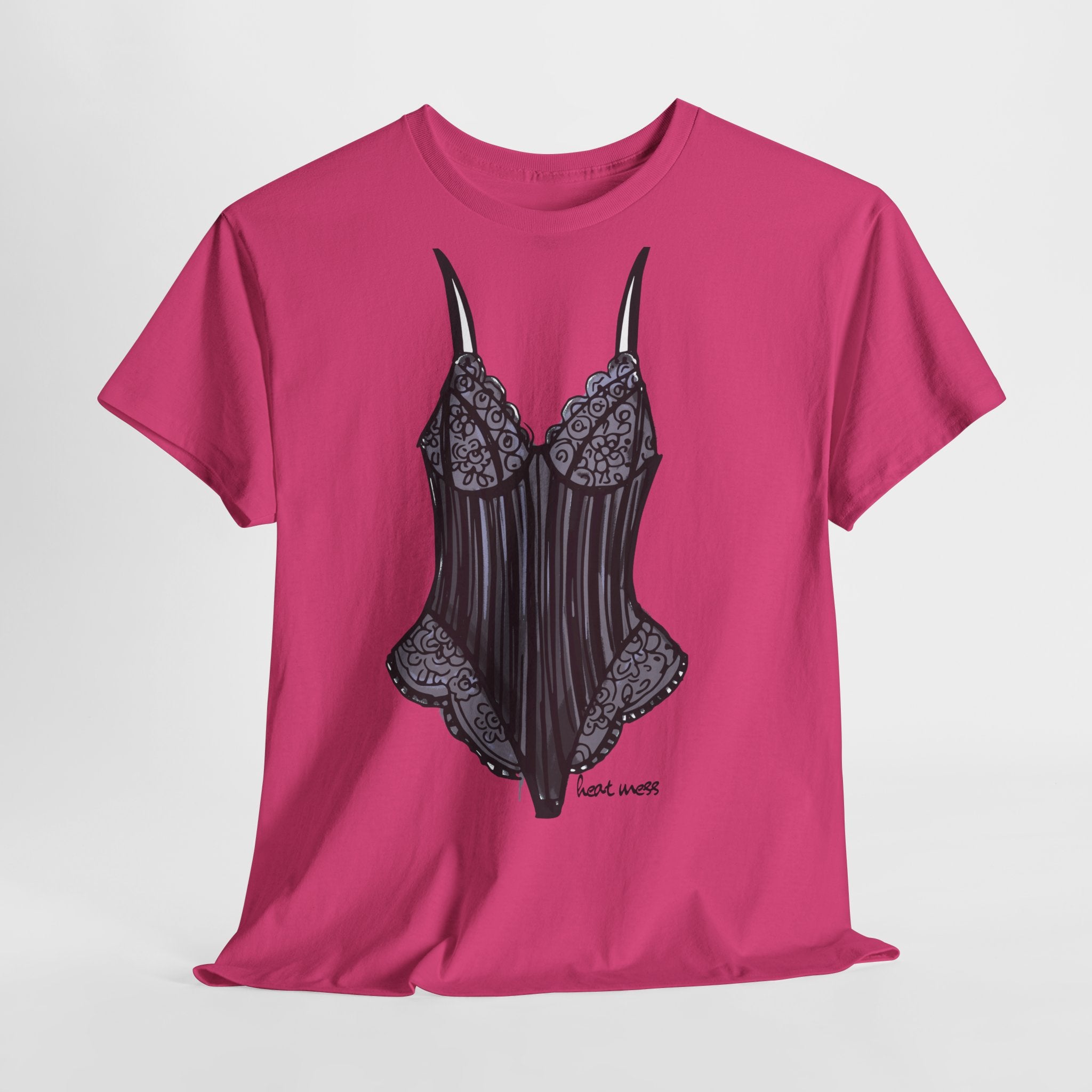 Lace Bodysuit Lingerie T-Shirt - Heat Mess