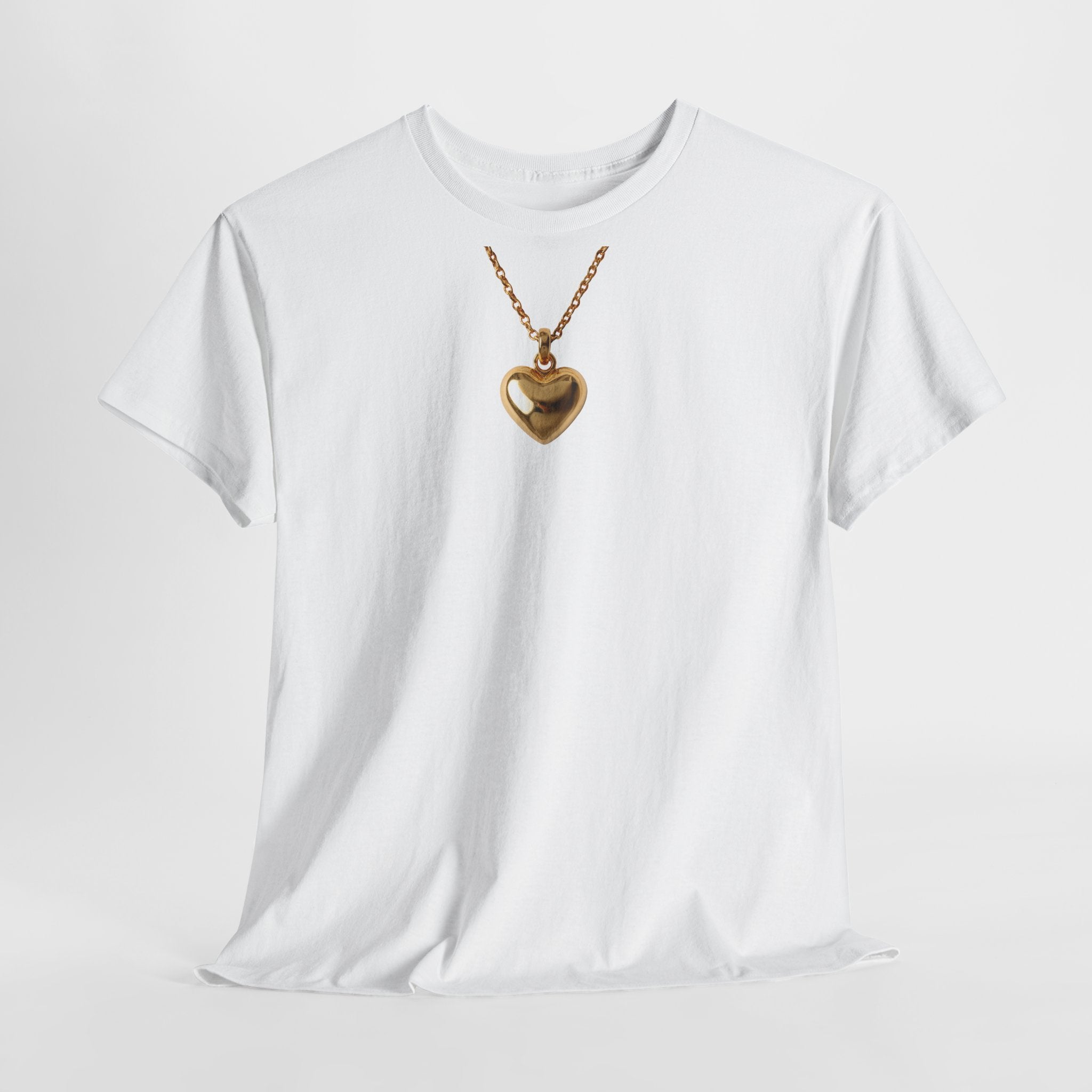 Gold Pendant Necklace T-Shirt - Heat Mess