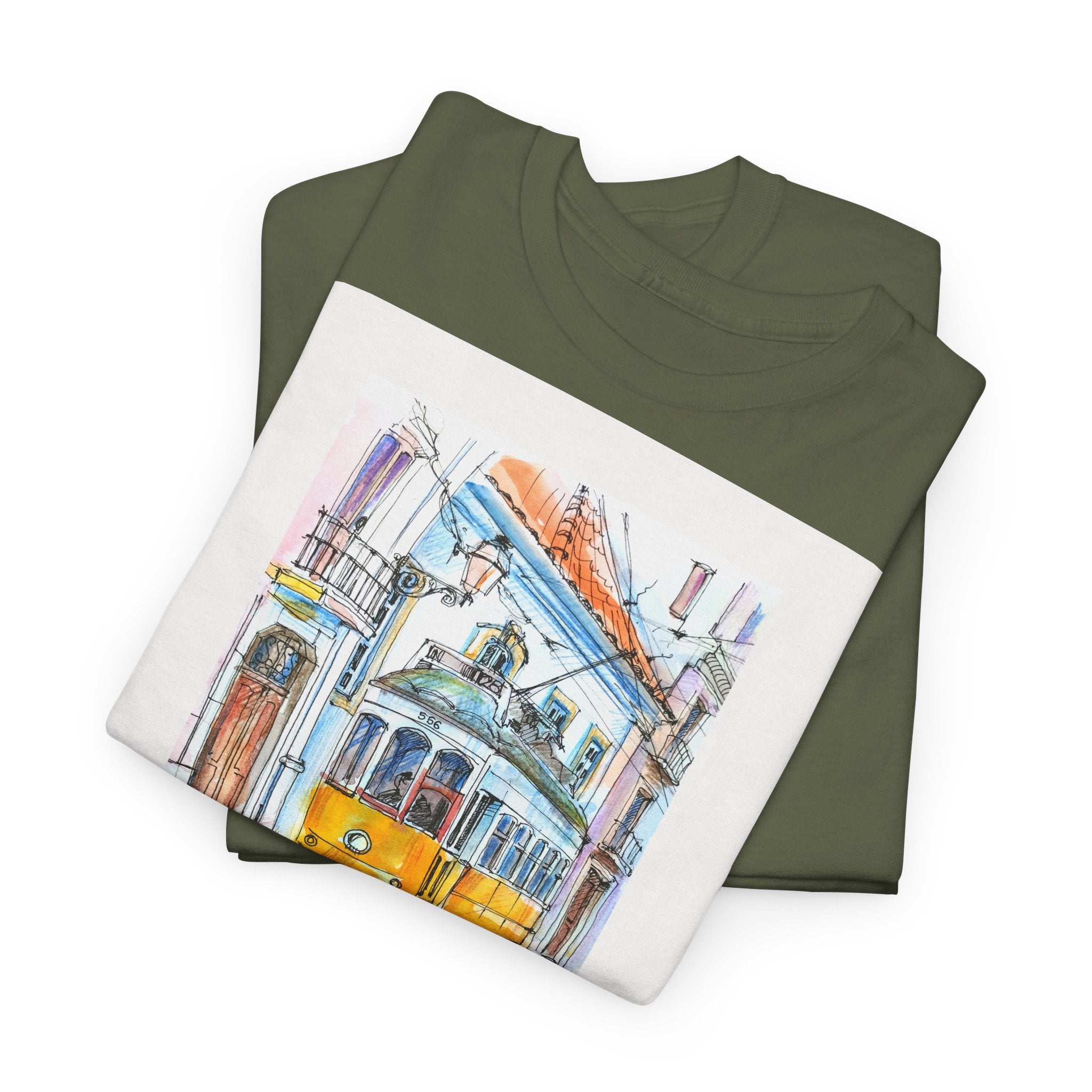 Lisbon Cable Car T-Shirt - Heat Mess