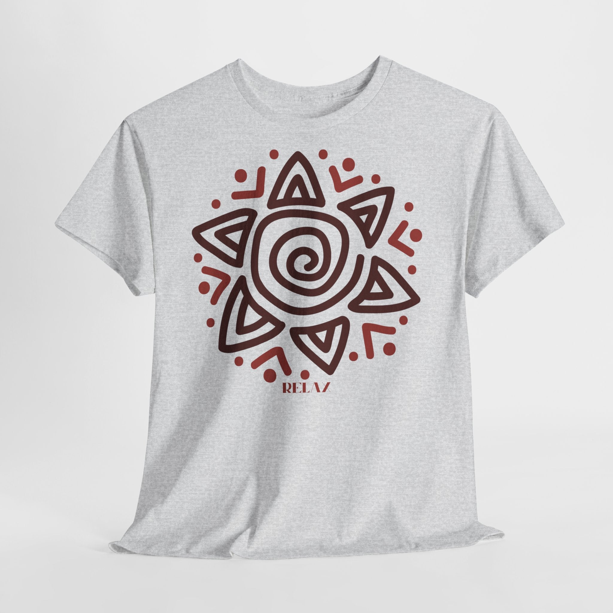 Sun Spiral Boho Tribal Sun T-Shirt - Heat Mess