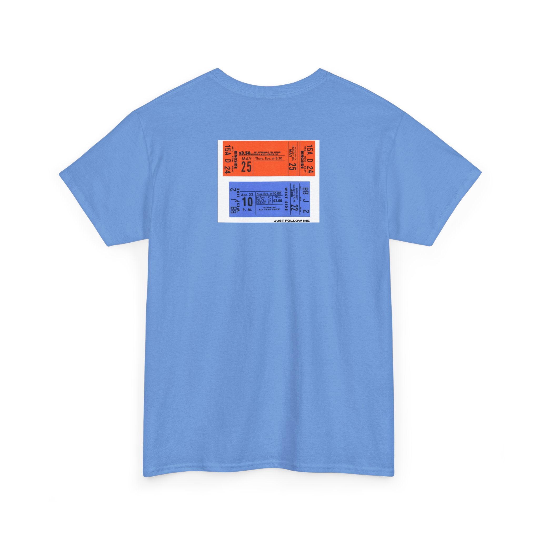 Concert Ticket Backprint T-Shirt - Heat Mess