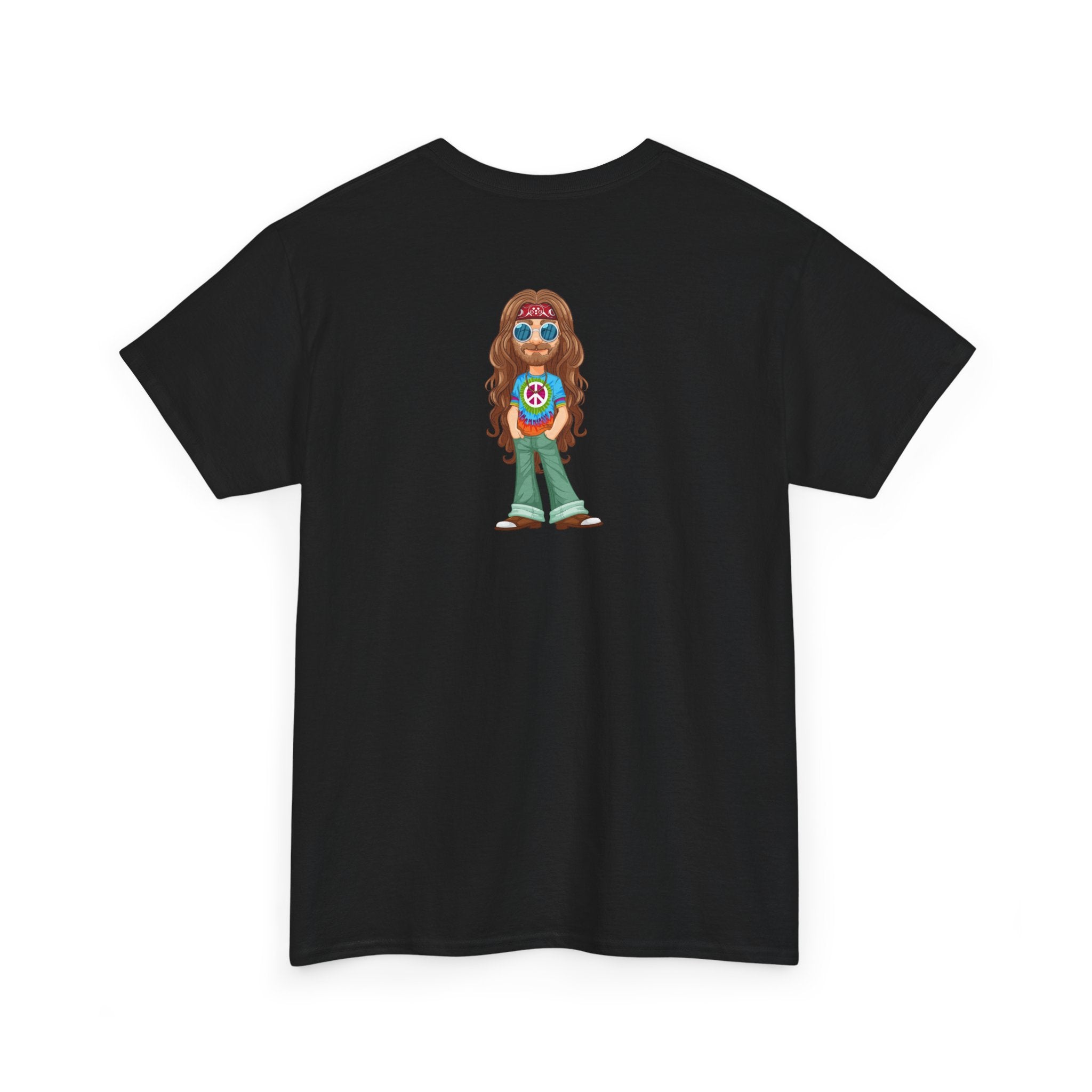 Tie-Dye Hippie Character T-Shirt - Heat Mess