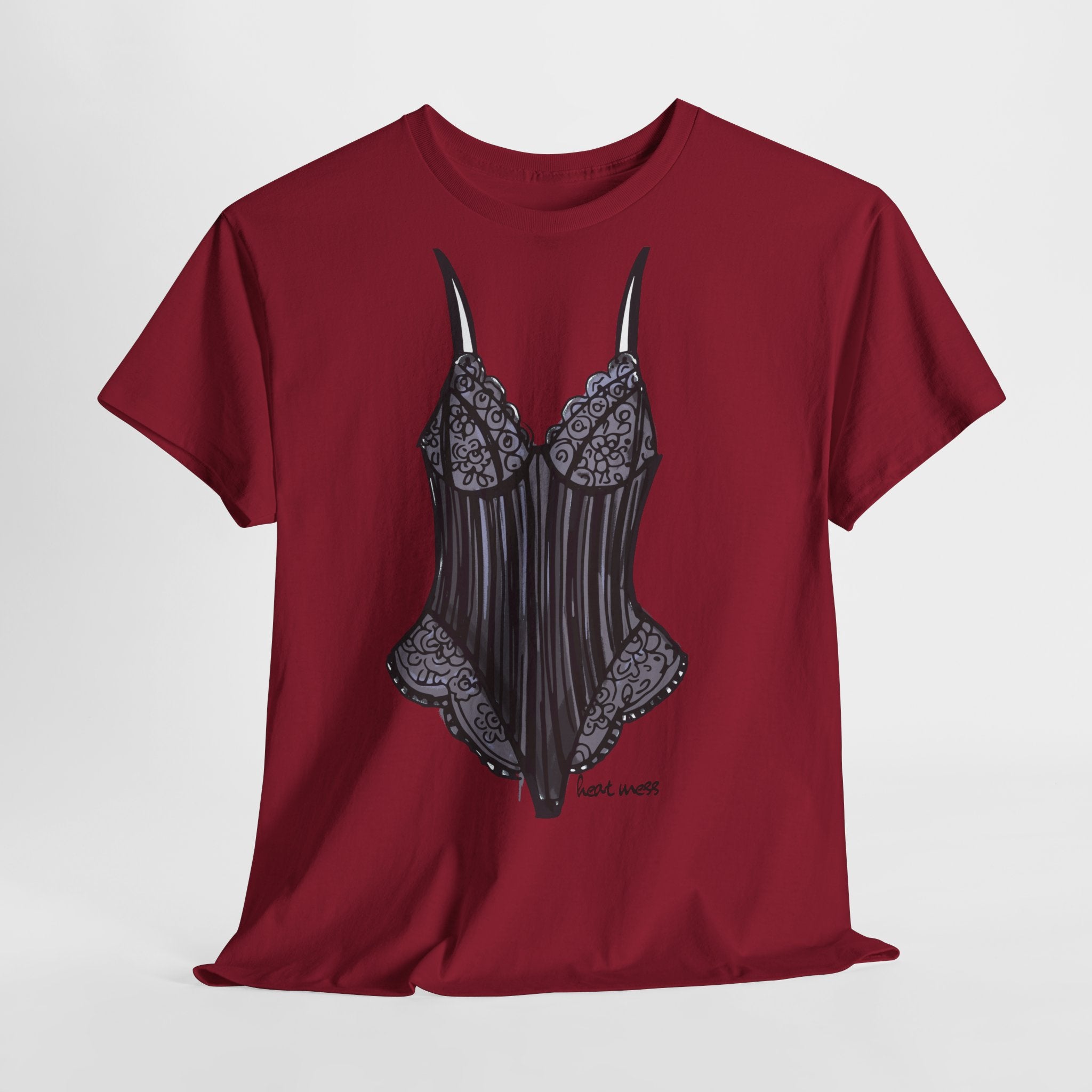 Lace Bodysuit Lingerie T-Shirt - Heat Mess
